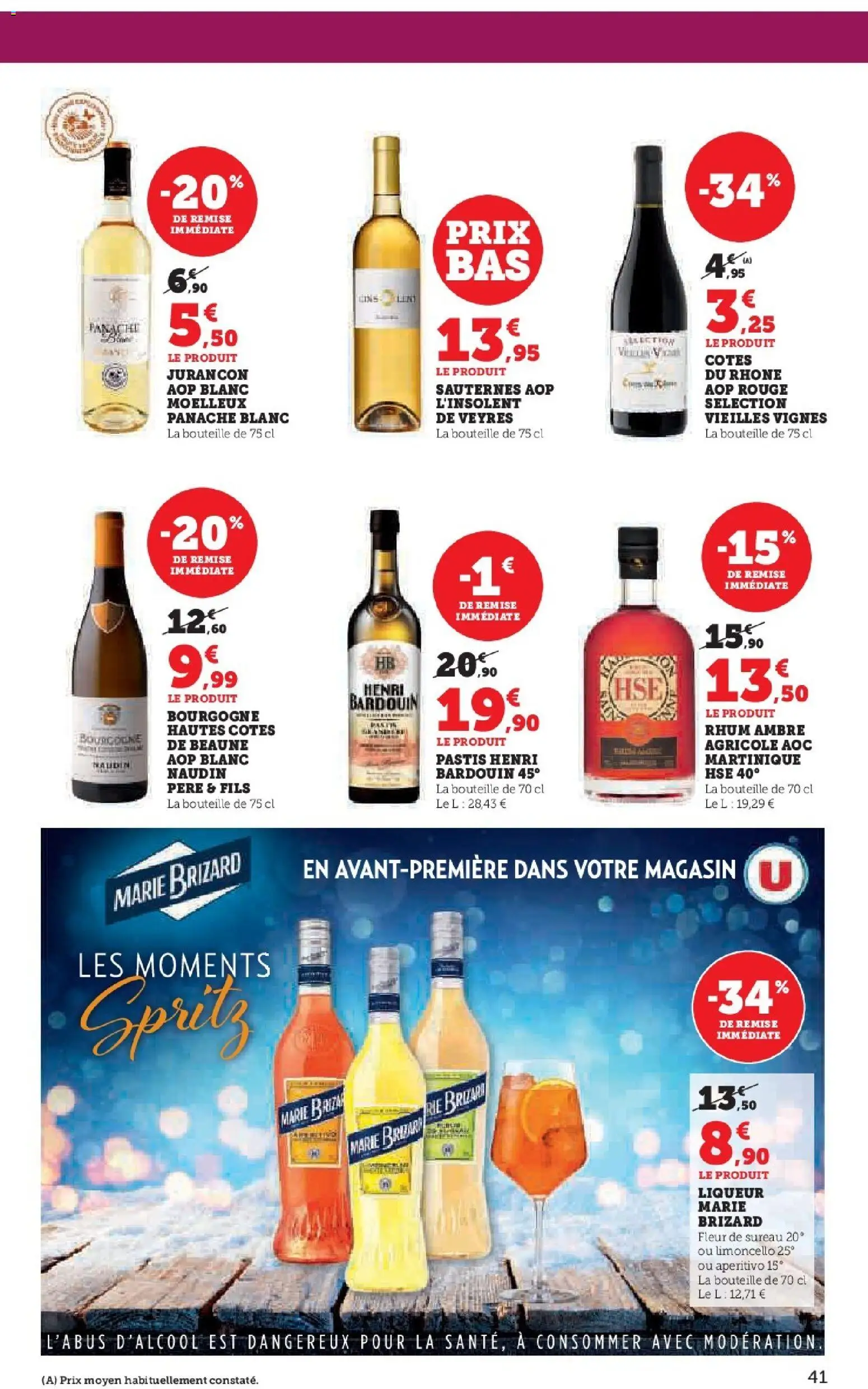 {H1} | Page: 41 | Produits: Pastis, Liqueur, Rhum, Limoncello