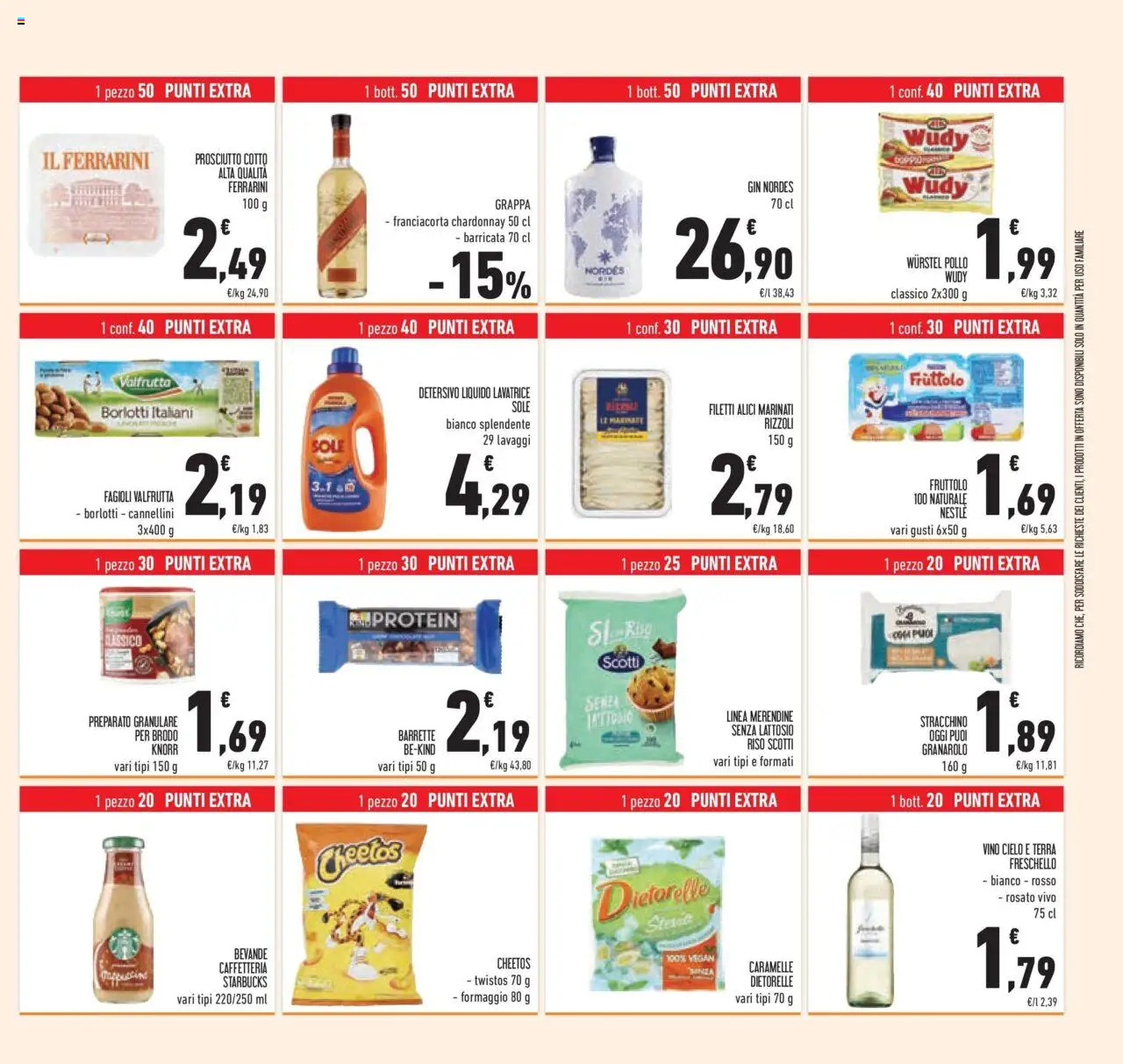 Volantino Conad del 15.07.2025 | Pagina: 39 | Prodotti: Pollo, Caramelle, Gin, Merendine