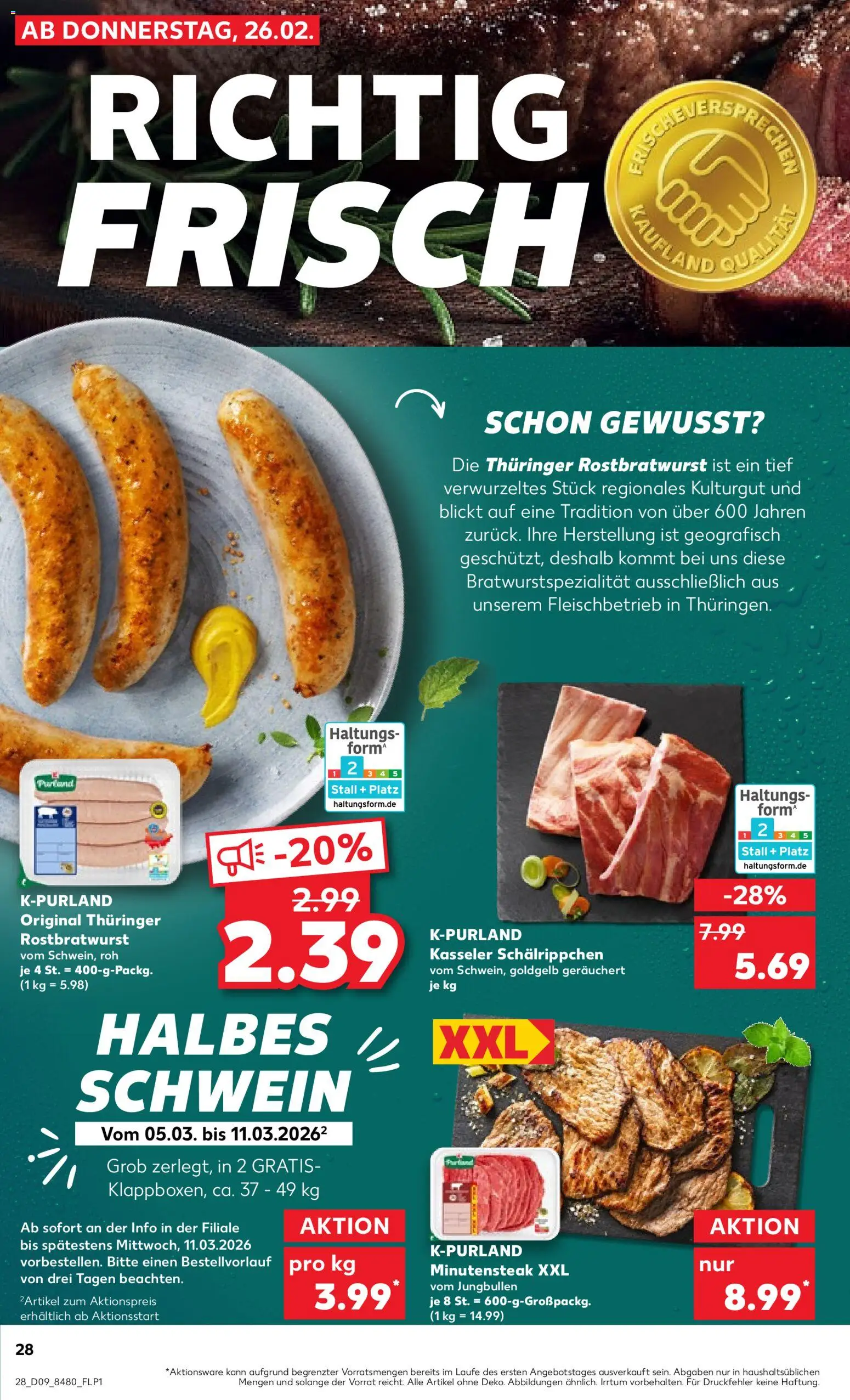 Kaufland Prospekt 	 – gültig ab 26.02.2026 | Seite: 28 | Produkte: Steak