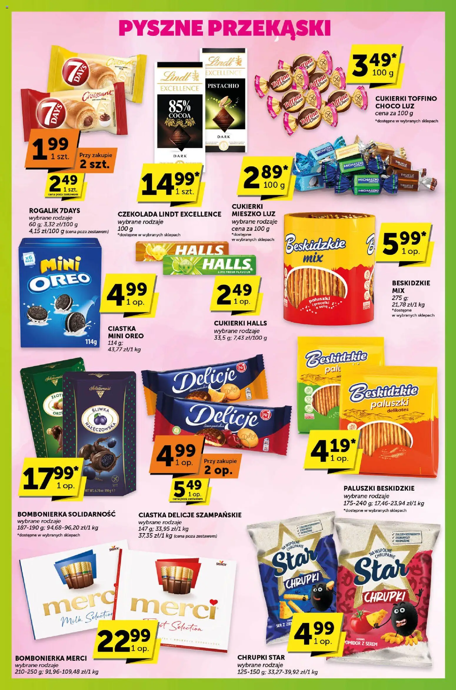 Groszek Gazetka - Sprawdź, co więcej od 30.10.2025 | Strona: 6 | Produkty: Czekolada lindt, Merci, Ser, Ciastka