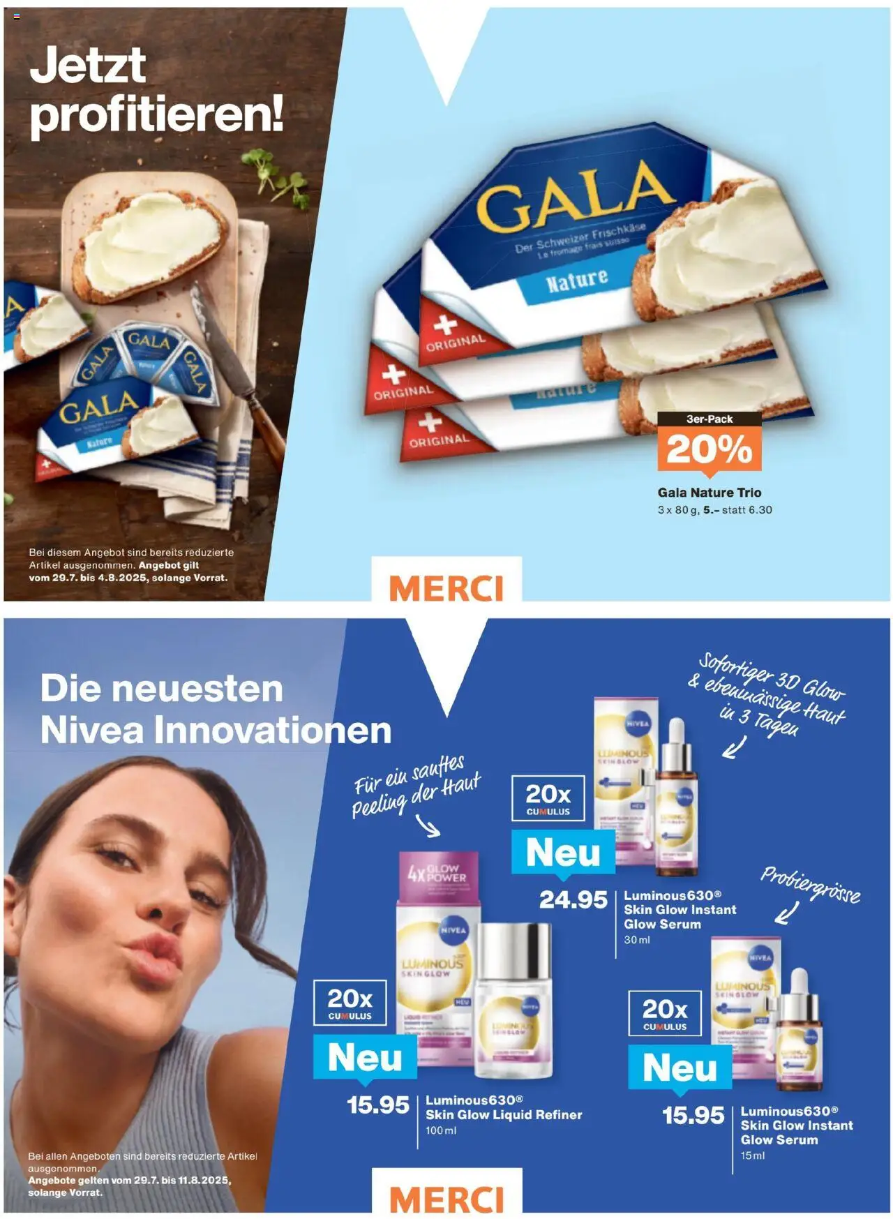 Migros - Magazin ab 28.07.2025 | Seite: 18 | Produkte: Serum, Peeling, Toner