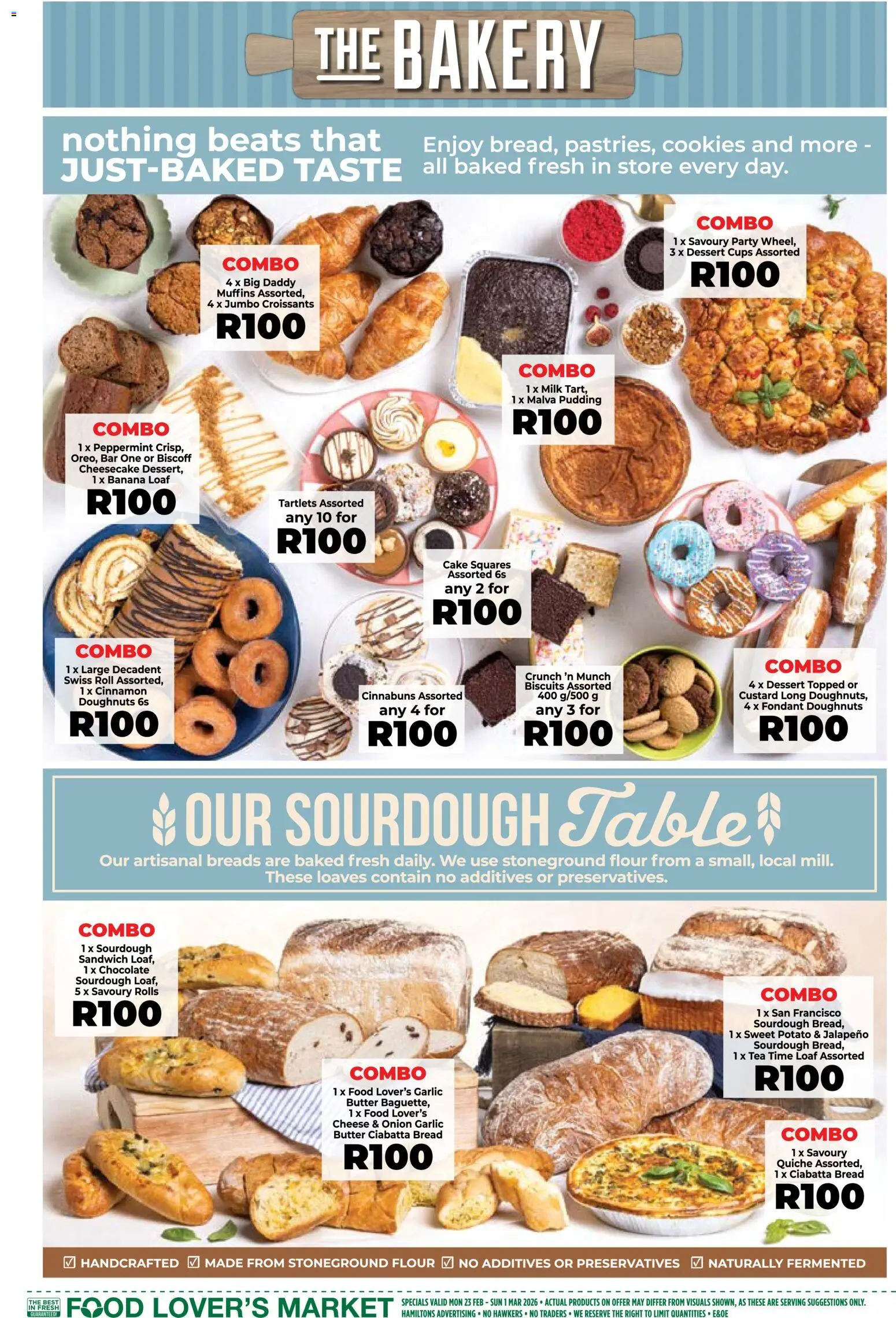 New Food Lover's Market catalogue – valid from 23.02.2026 | Page: 5 | Products: Muffins, Bakery, Milk, Cheese