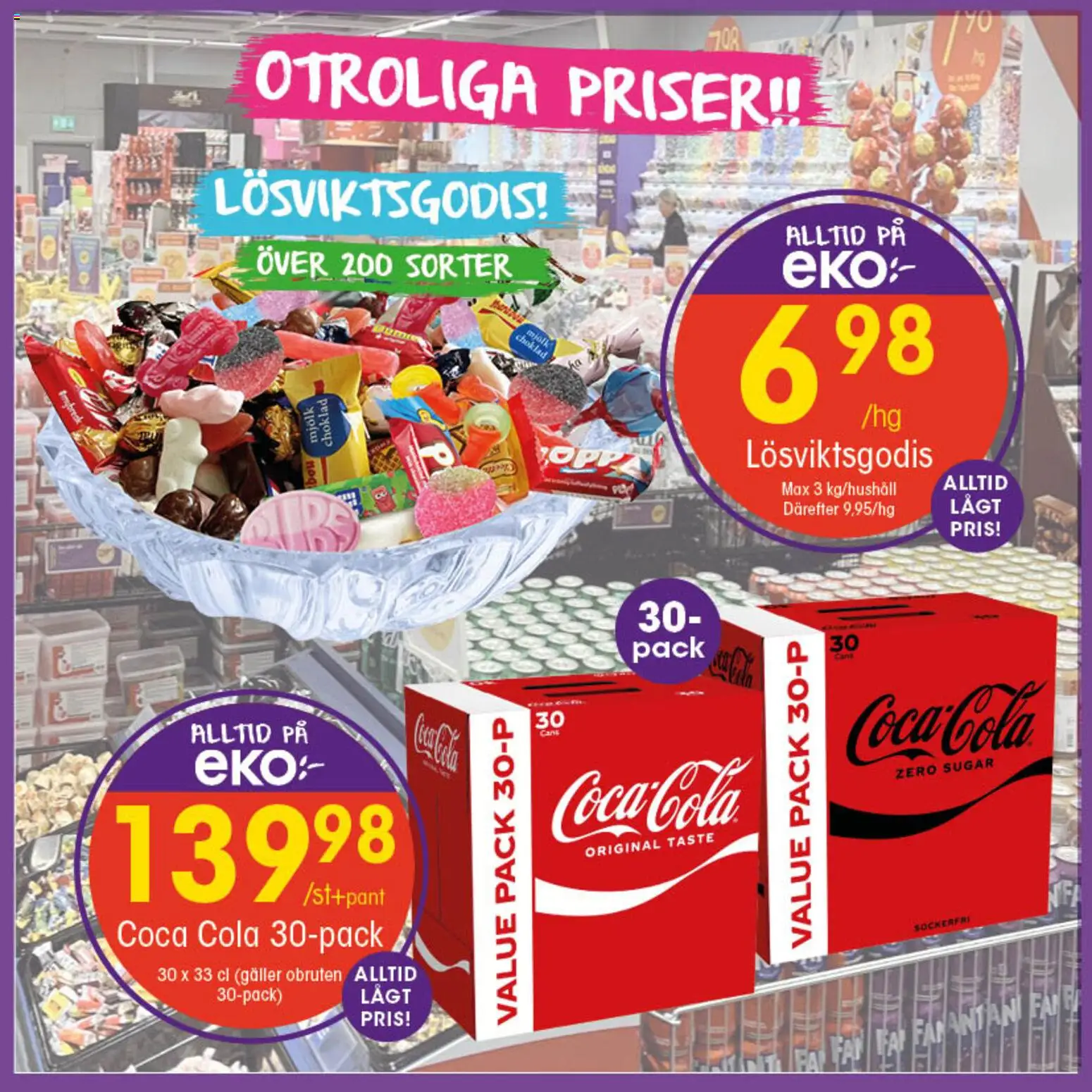 EKO reklamblad aktuell från 20.04.2026 | Sida: 5 | Produkter: Galler, Coca cola, Mjölk, Choklad