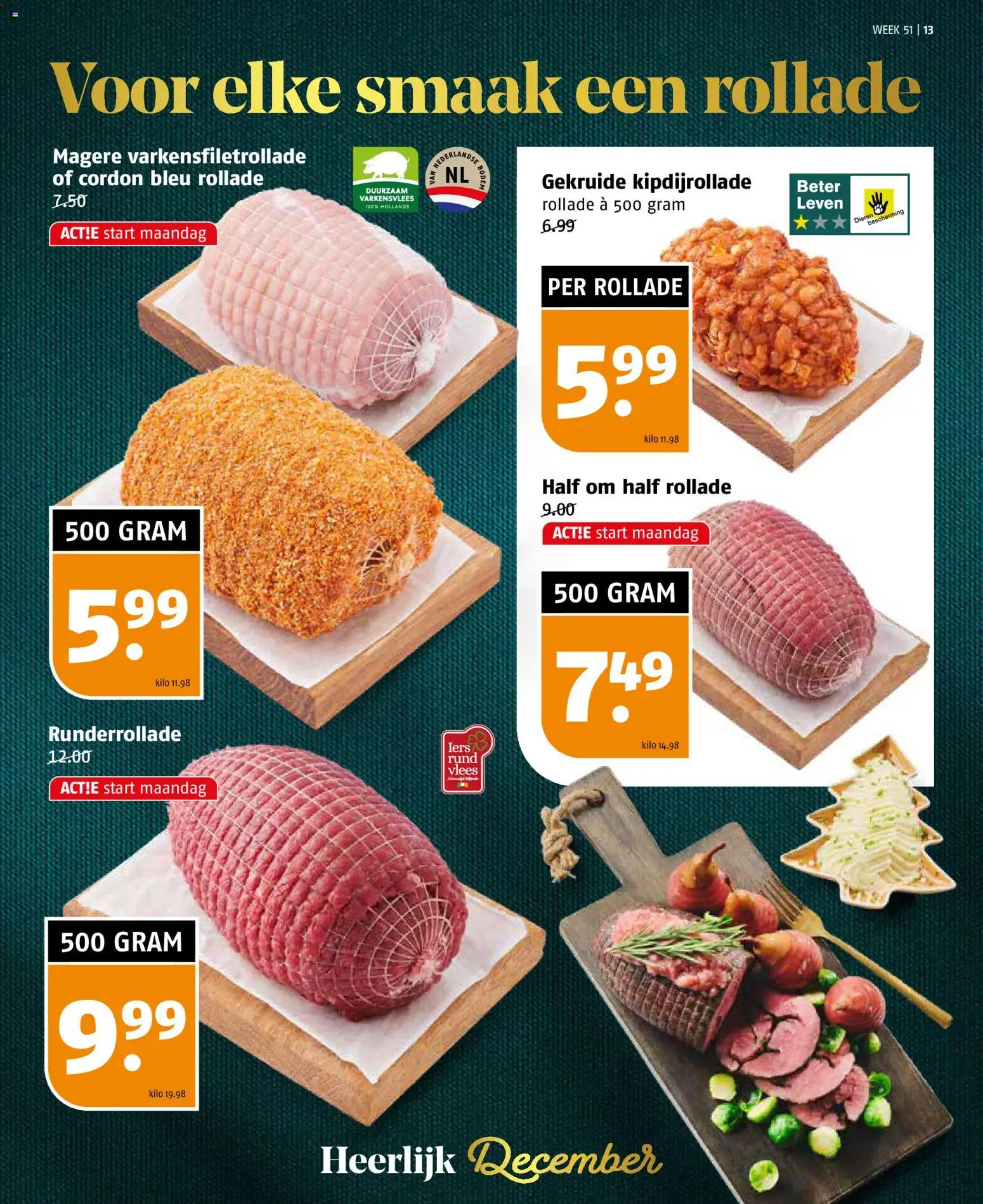 {H1} | Pagina: 13 | Producten: Varkensvlees, Kisperec