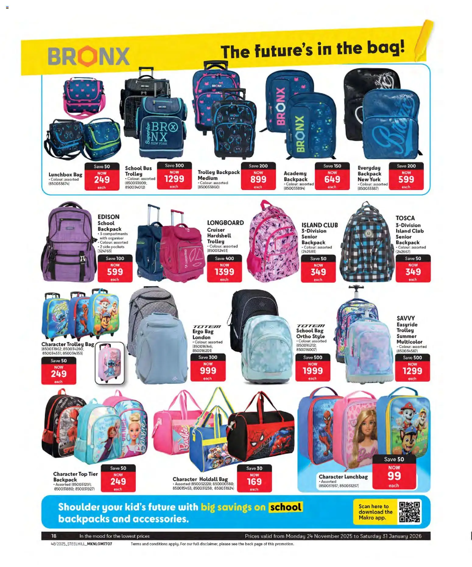 New Makro catalogue – valid from 24.11.2025 | Page: 18 | Products: Backpack, Bag