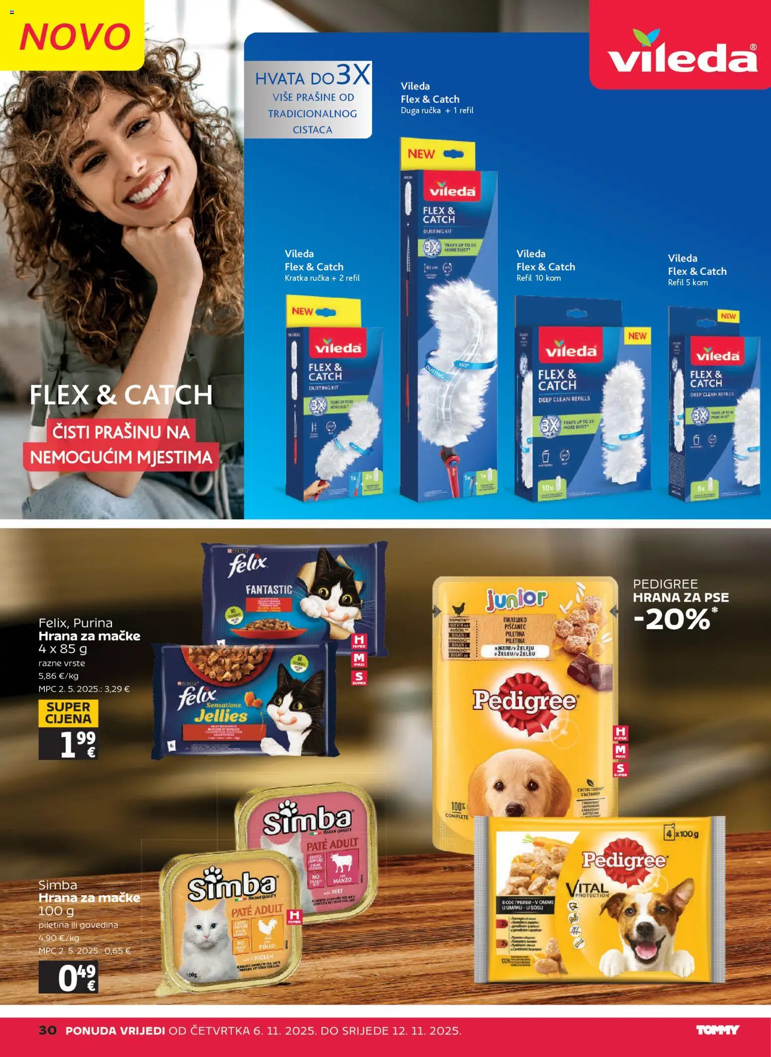 Tommy katalog | vrijedi od 06.11.2025 | Stranica: 30 | Proizvodi: Hrana za pse, Govedina, Miš, Vileda