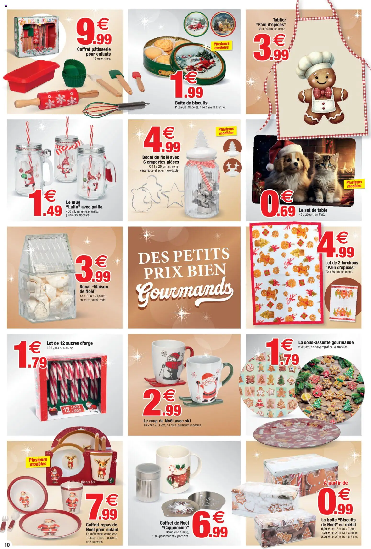 {H1} | Page: 10 | Produits: Tablier, Table, Pain, Biscuits