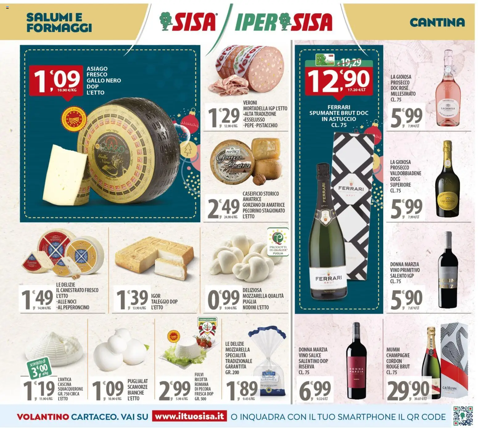 Volantino SISA del 05.12.2025 | Pagina: 5 | Prodotti: Prosecco, Noci, Peperoncino, Spumante