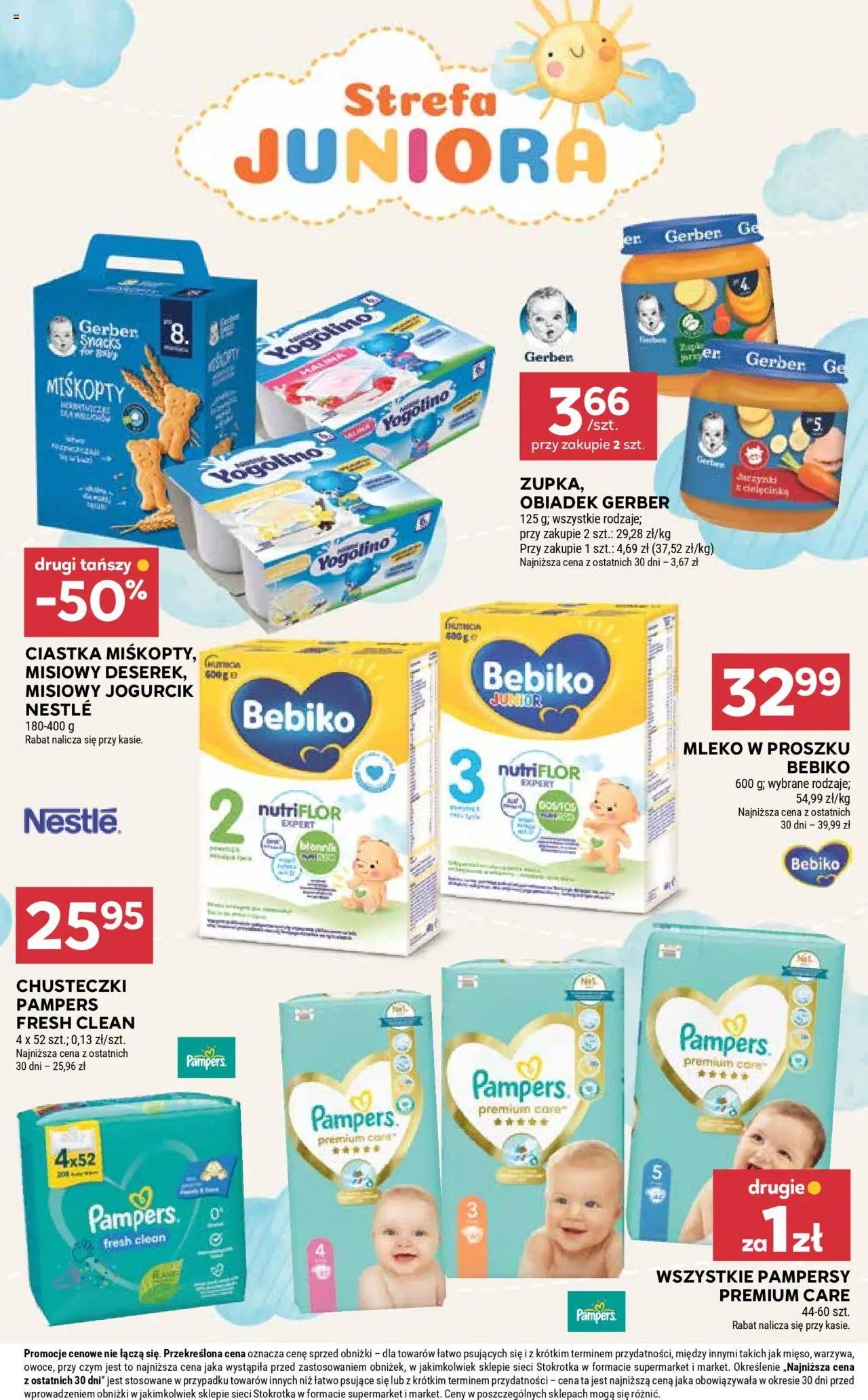 Stokrotka Gazetka od 09.10.2025 | Strona: 38 | Produkty: Mleko w proszku, Stokrotka, Pampers, Ciastka