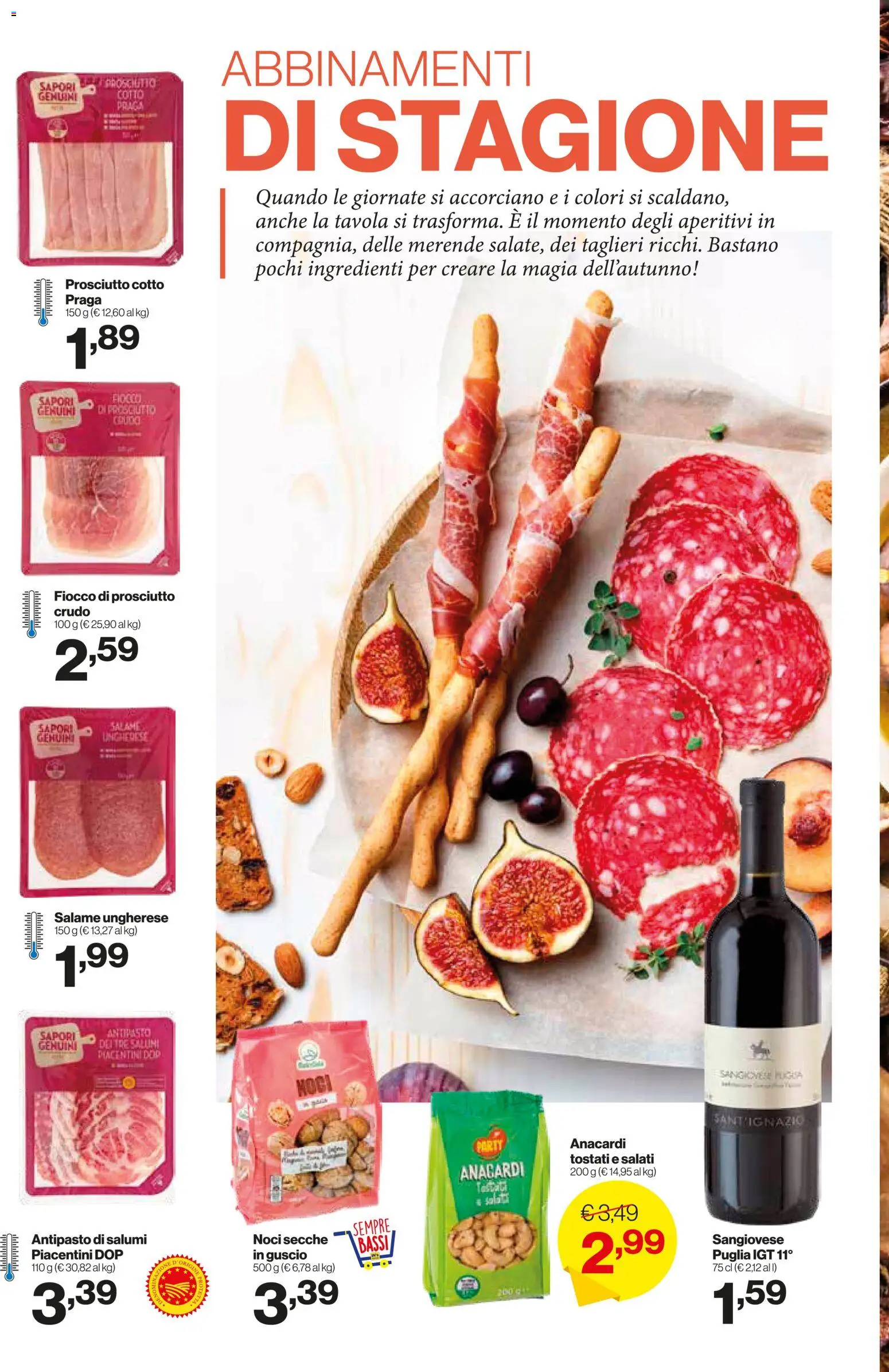 Volantino IN's del 05.11.2025 | Pagina: 4 | Prodotti: Prosciutto Crudo, Salame, Prosciutto, Anacardi