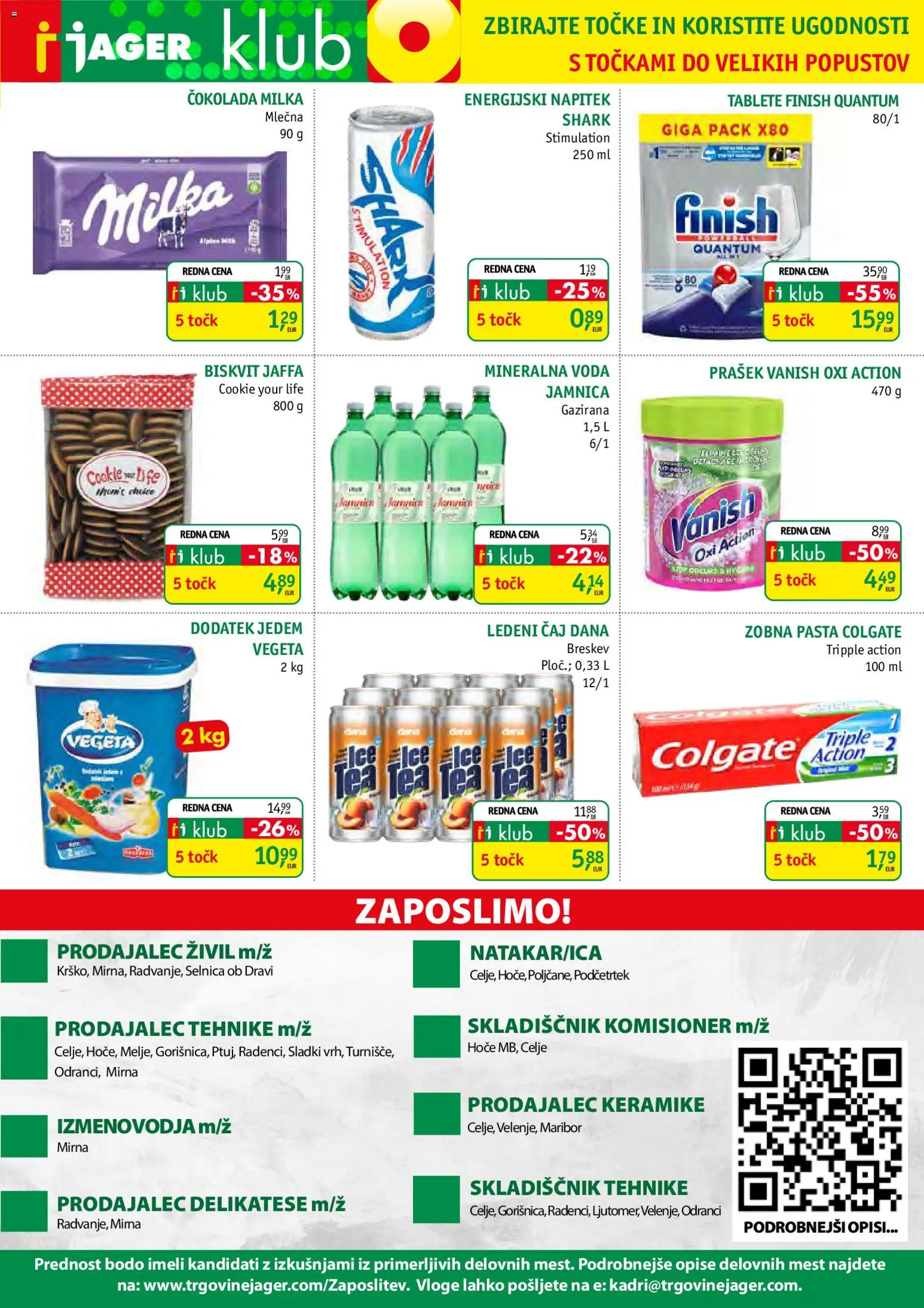 Novi Jager katalog ponudbe – veljaven od 22.04.2026 | Stran: 13 | Izdelki: Ledeni čaj, Mineralna voda, Cokolada, Voda