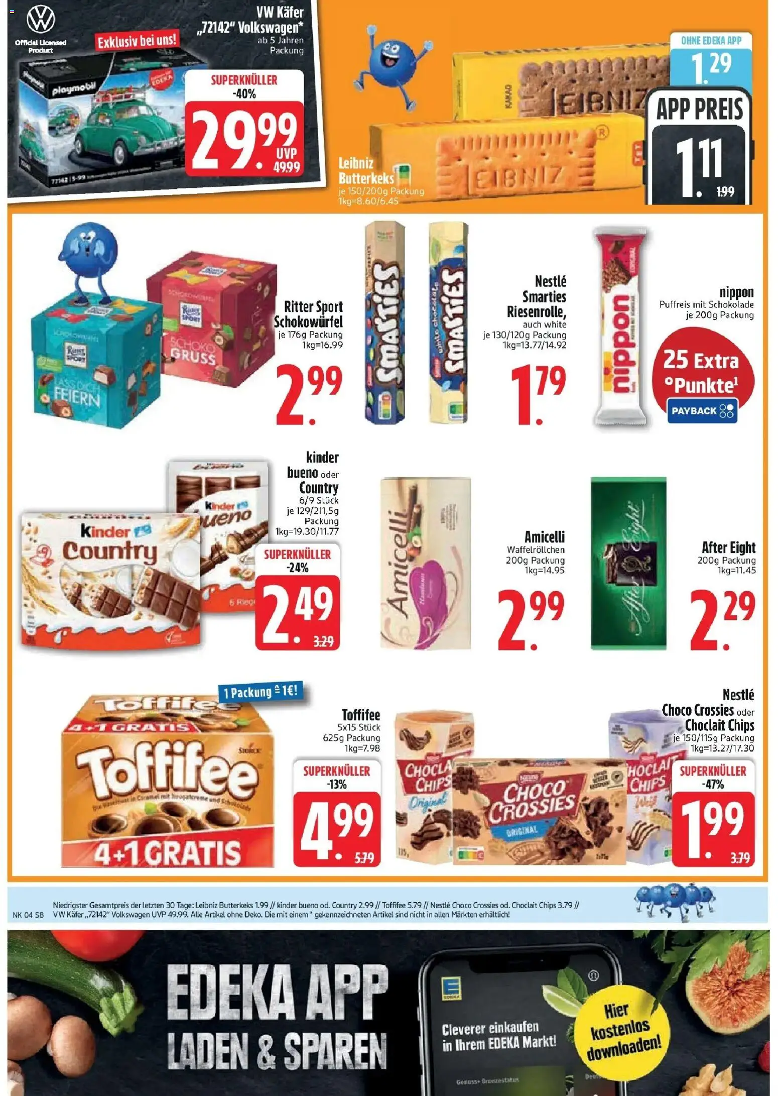 Edeka prospekt Vohburg	 – gültig ab 18.01.2026 | Seite: 10 | Produkte: Butter, Smarties, Kinder bueno, Toffifee