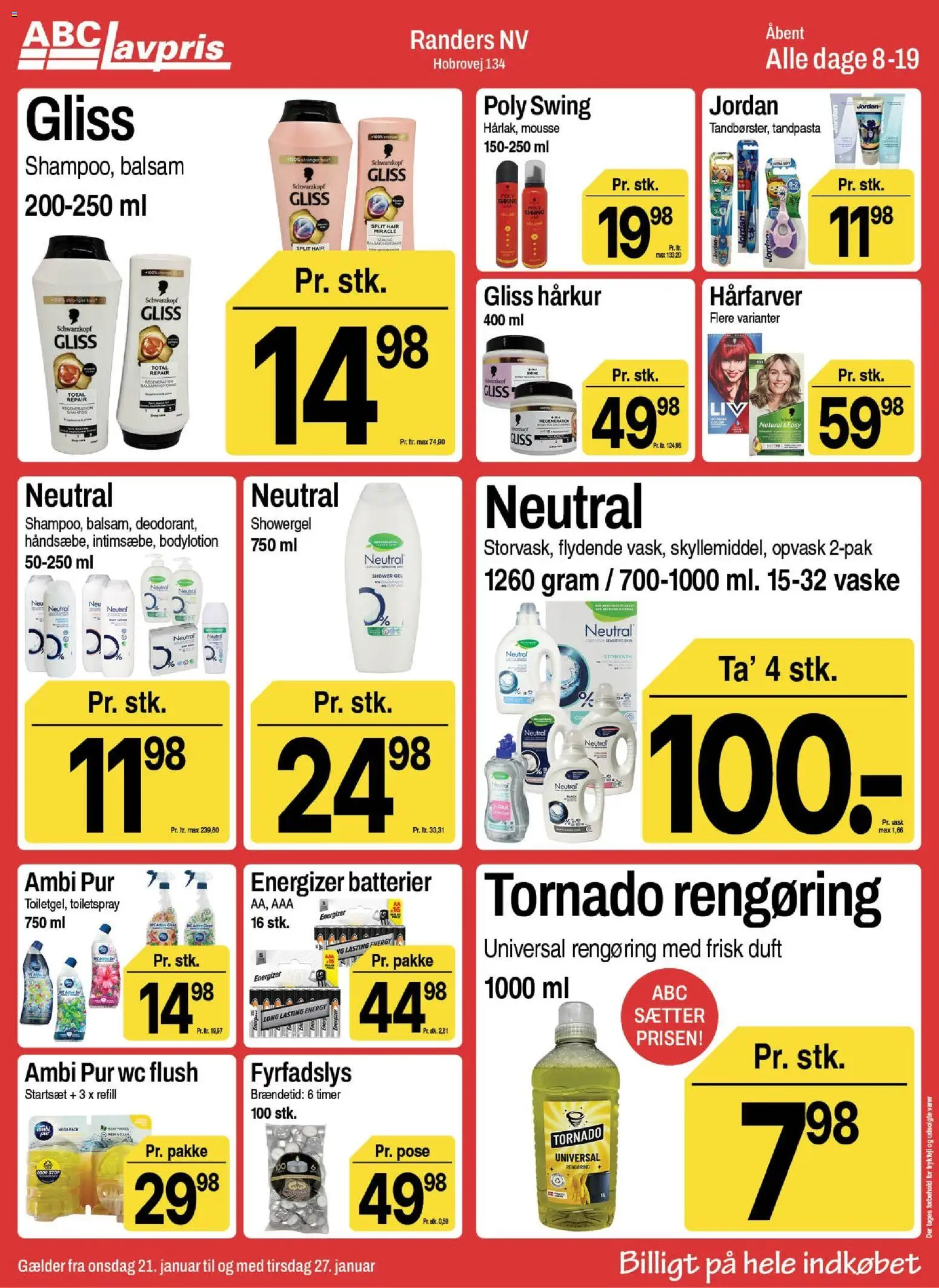 Abc Lavpris tilbudsavis – gyldig fra 21.01.2026 | Side: 10 | Produkter: Duft, Shampoo, Tandpasta, Batterier