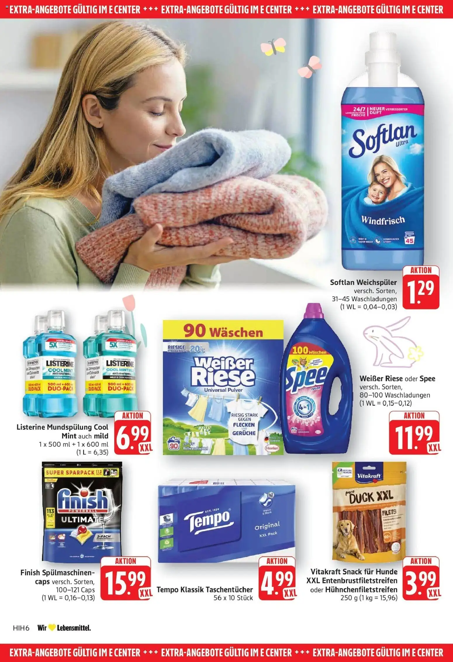 E center Prospekt Filderstadt-Bonlanden	 – gültig ab 29.03.2026 | Seite: 34 | Produkte: Fisch, Spee, Tempo, Listerine