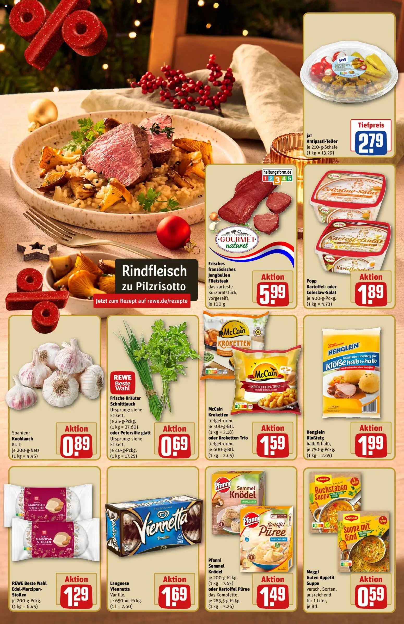 Rewe ihr Kaufpark Prospekt 	 – gültig ab 15.12.2025 | Seite: 13 | Produkte: Langnese, Maggi, Knoblauch, Rindfleisch