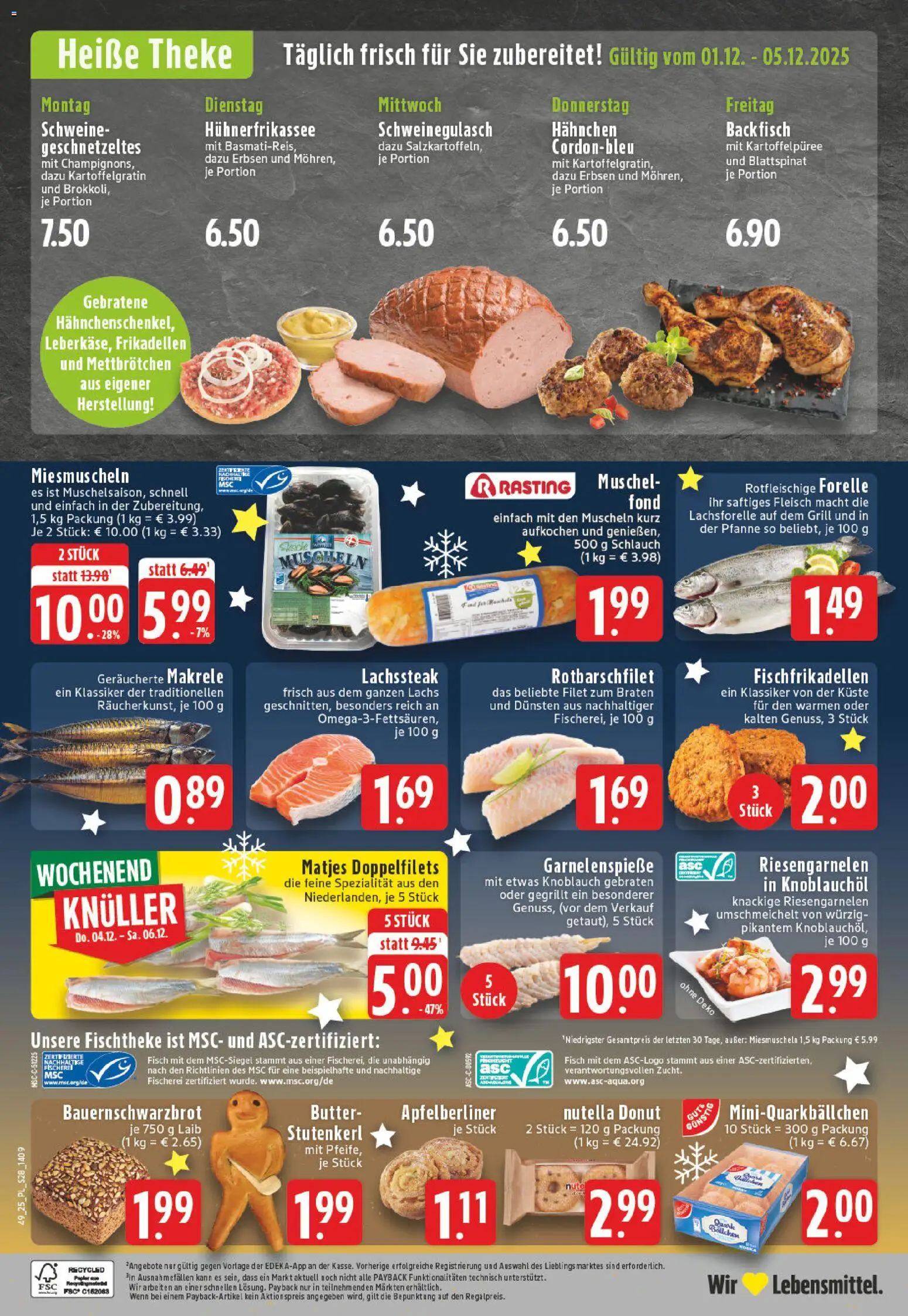 Edeka Prospekt 	 – gültig ab 01.12.2025 | Seite: 28 | Produkte: Grill, Butter, Lachs, Brokkoli