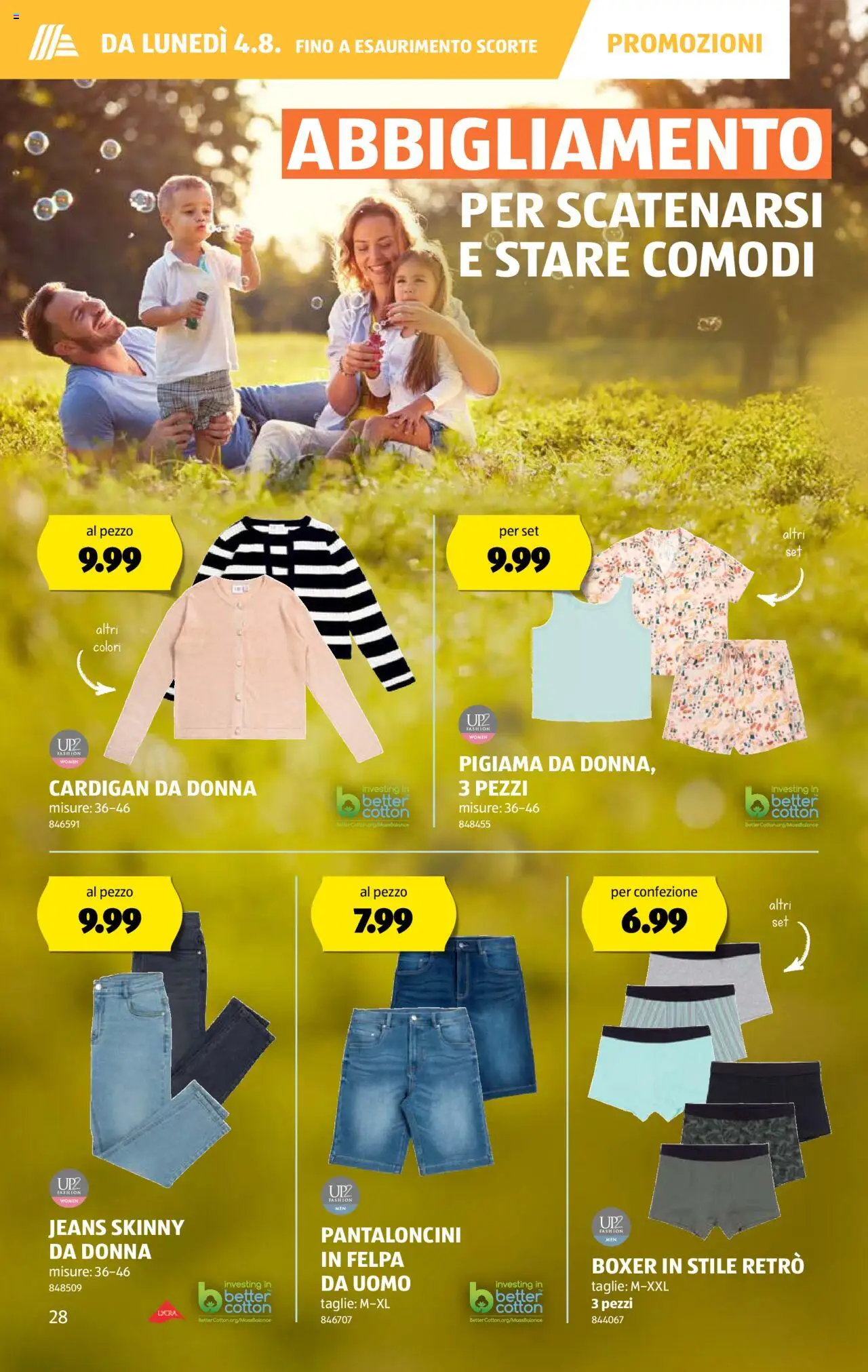 Aldi Volantino ab 31.07.2025 | Seite: 29 | Produkte: Cardigan, Boxer, Jeans