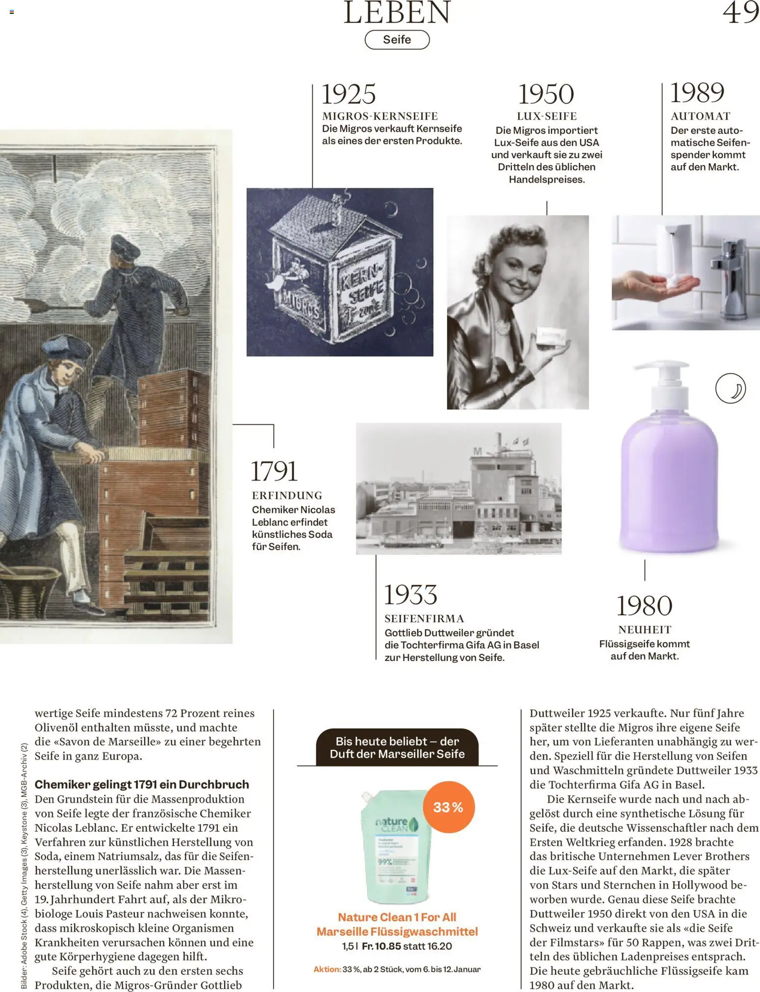 Migros - Magazin – gültig ab 05.01.2026 | Seite: 49 | Produkte: Seifenspender, Duft, Seife, Bilder