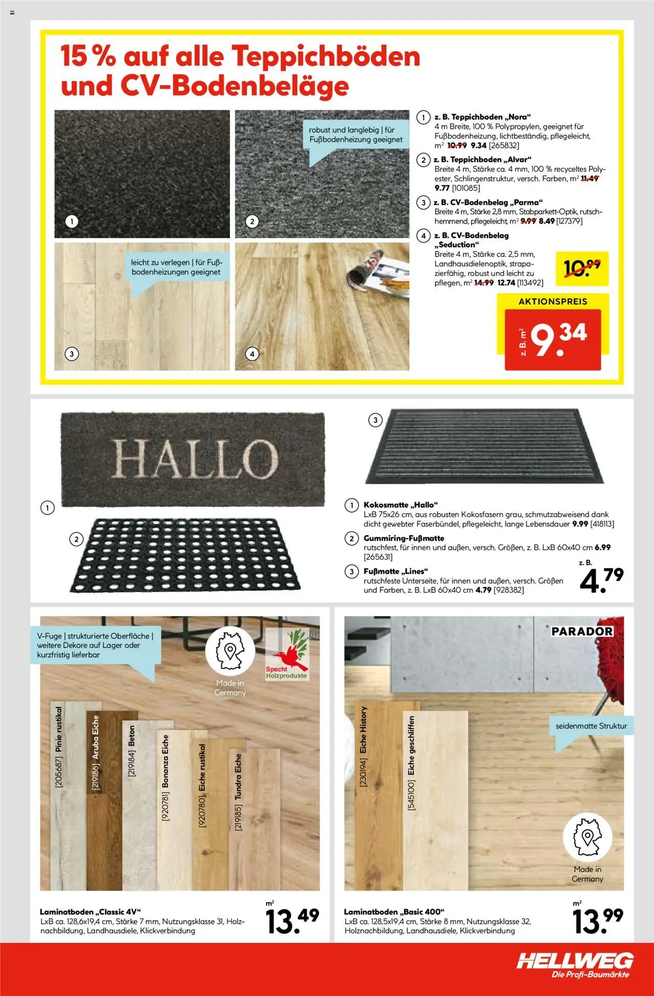 Hellweg Prospekt – gültig ab 22.09.2025 | Seite: 7 | Produkte: Fußmatte