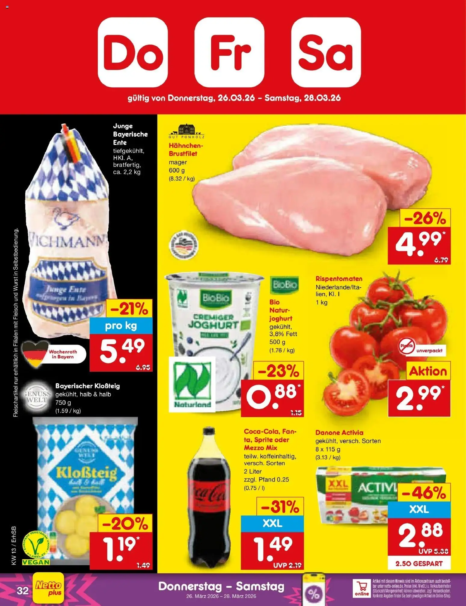 Netto Marken-Discount Prospekt Mauern	 – gültig ab 23.03.2026 | Seite: 46 | Produkte: Hahnchen, Mezzo mix, Sprite, Fleisch