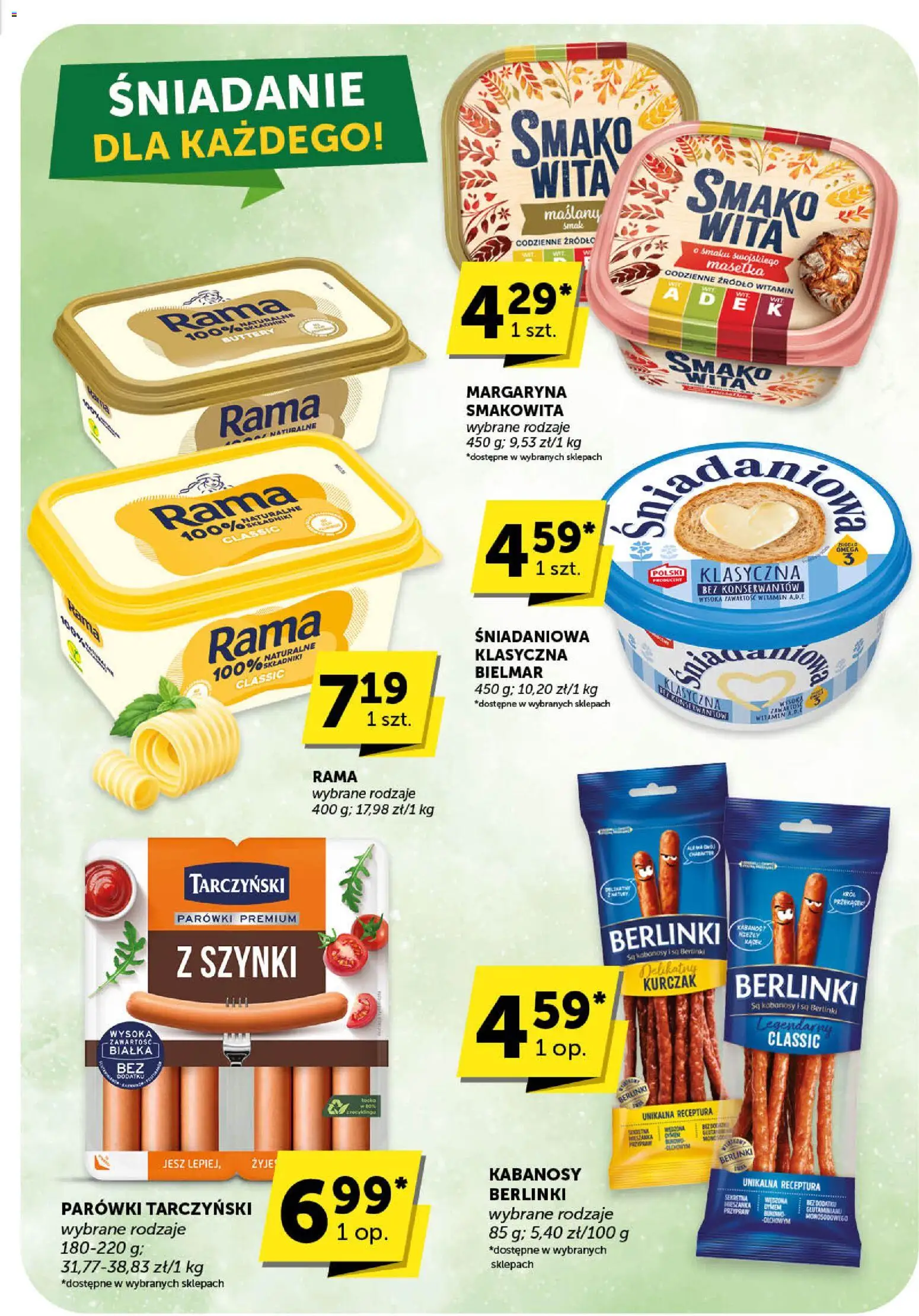 ABC Gazetka - Market od 30.10.2025 | Strona: 29 | Produkty: Kurczak, Kabanosy, Parówki, Margaryna