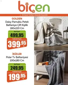 01.11.2025 tarihinden itibaren geçerli olan Biçen Market kataloğu önizlemesi