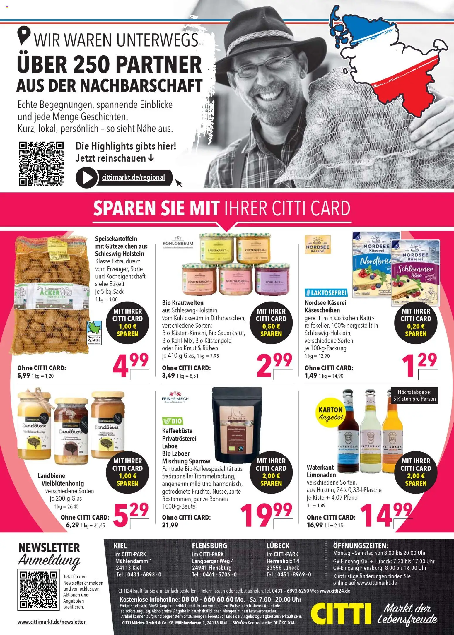 CITTI Markt Wir in Schleswig-Holstein – gültig ab 19.11.2025 | Seite: 12 | Produkte: Käse, Kraut, Uhr
