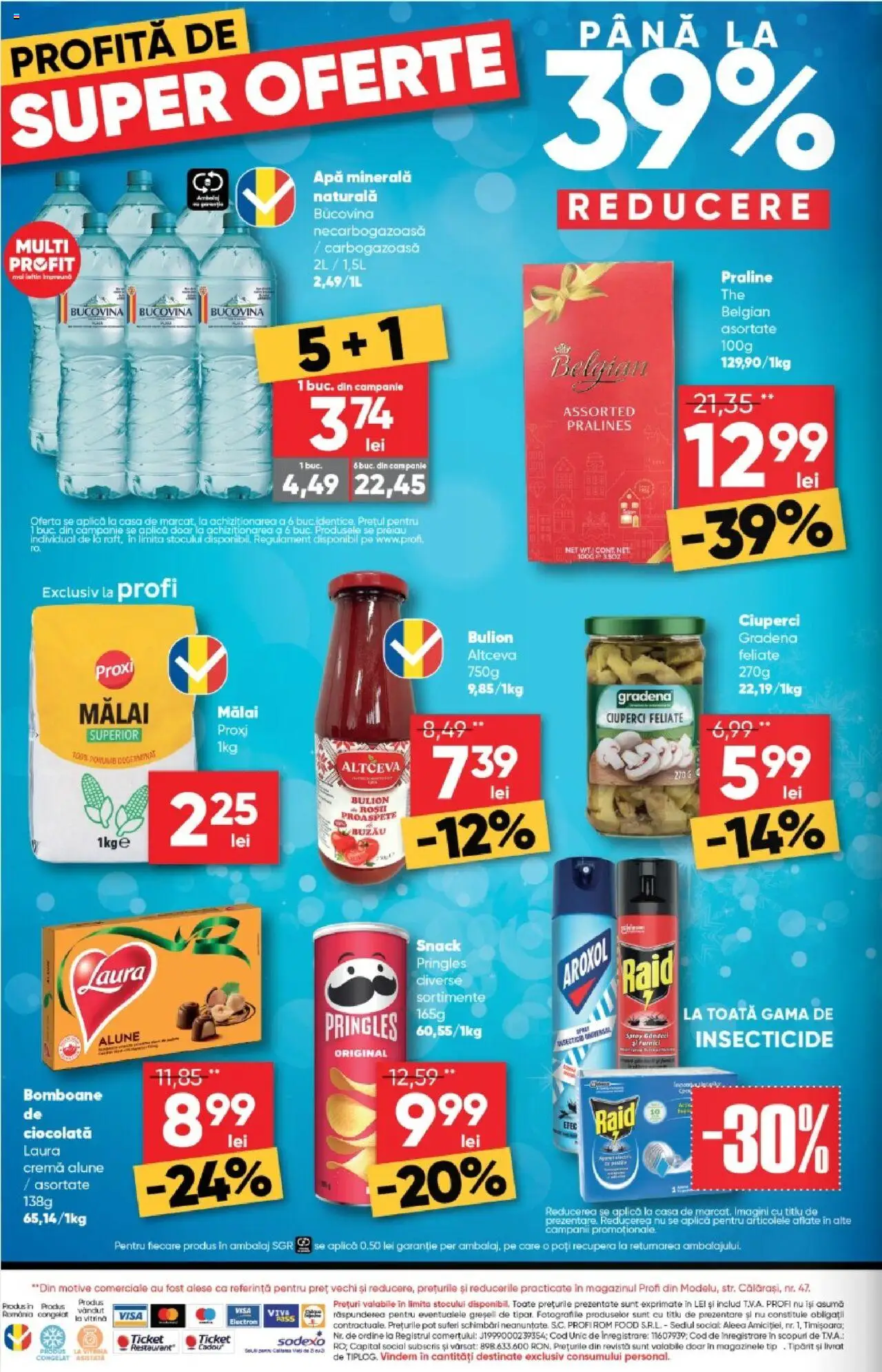 Noul catalog Profi – valabil de la 01.10.2025 | Pagină: 12 | Produse: Vitrină, Ciocolată, Mălai, Apă