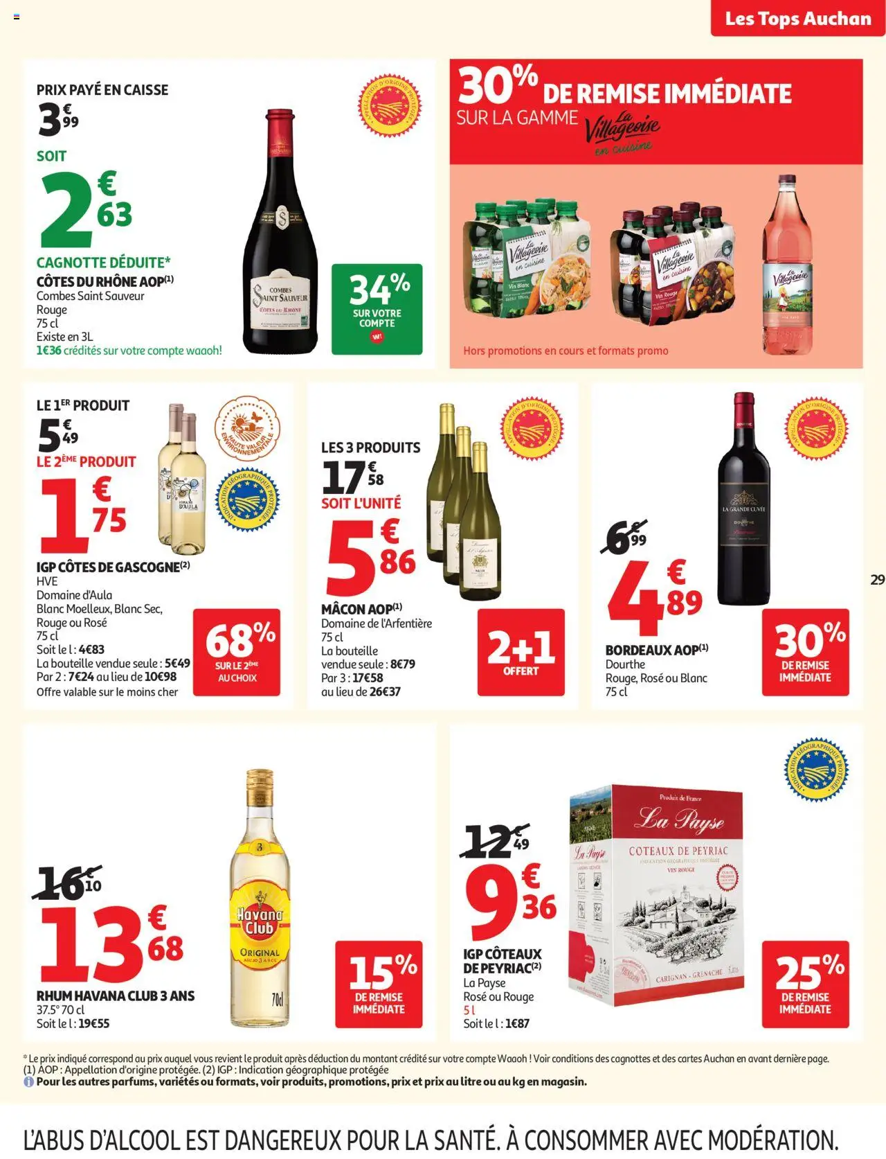 {H1} | Page: 29 | Produits: Rhum, Vin