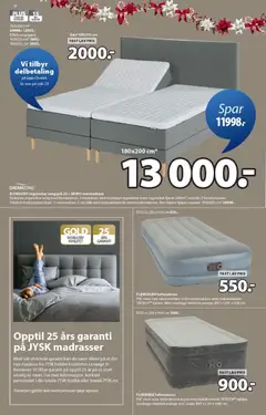 Forhåndsvisning av JYSK kundeavis gyldig fra 03.11.2025 | Side: 10 | Produkter: Суміш дитяча, Madrass, Luftmadrass, Sengegavl