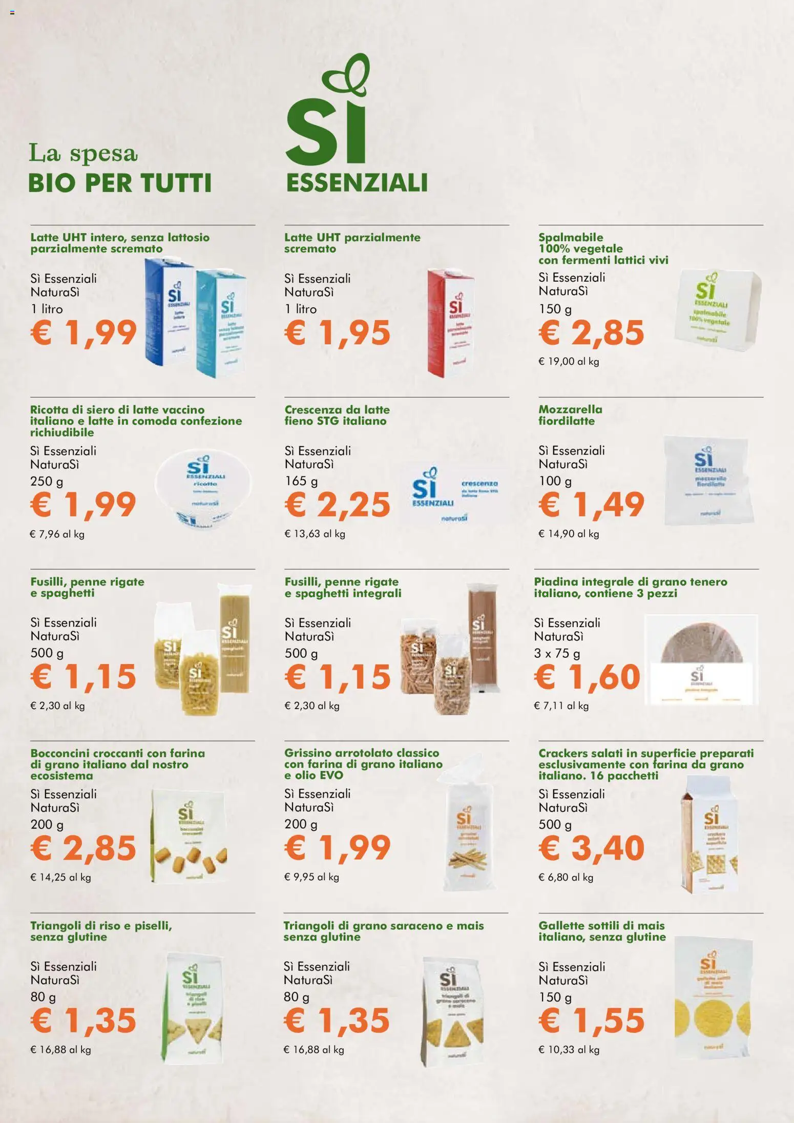 Volantino Natura Sì del 04.03.2026 | Pagina: 7 | Prodotti: Olio, Crackers, Piadina, Penne