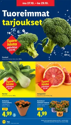 Lidl-mainoslehti voimassa 23.10.2025 alkaen | Sivu: 25 | Tuotteet: Veriappelsiini, Parsakaali