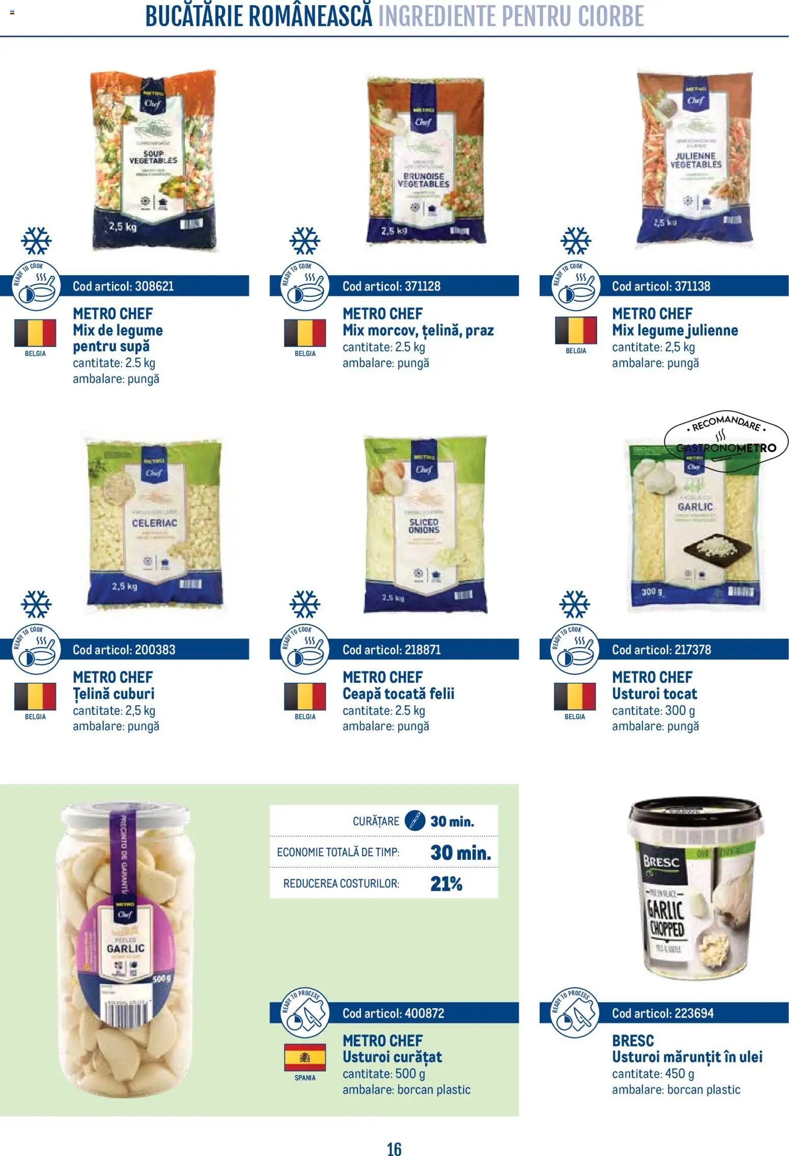 Noul catalog Metro – valabil de la 21.04.2026 | Pagină: 16 | Produse: Pungă, Ceapă, Legume, Usturoi