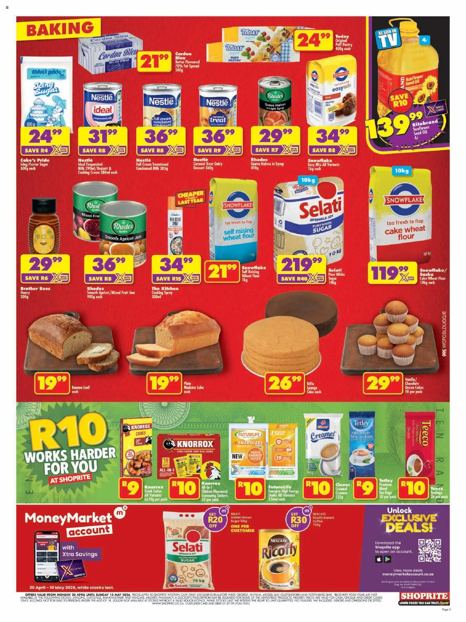 New Shoprite catalogue – valid from 20.04.2026 | Page: 5 | Products: Light, Cream, Fat spread, Estuche organizador de viaje