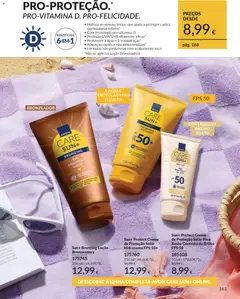 Pré-visualização Sun+ Protect Creme de Proteção Solar Hidratante FPS 50+, Sun+ Protect Creme de Proteção Solar Hidratante FPS 50+ válido de 01.04.2026 | Página: 163 | Produtos: Agua, Bronzeador, Creme