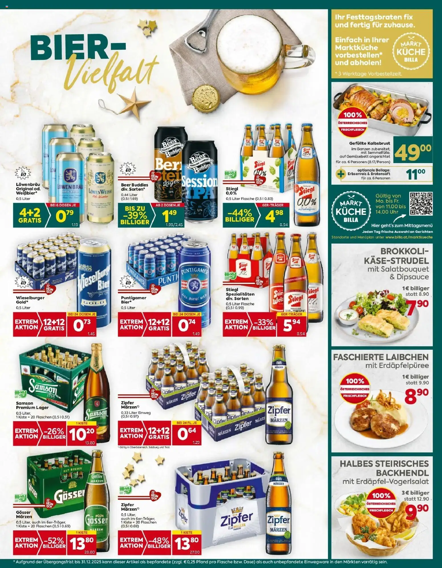 Billa Plus Flugblatt - Salzburg gültig ab 11.12.2025 | Seite: 13 | Produkte: Uhr, Bier