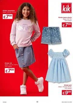KiK - KiK folder tot 29.03.2026 - Voorbeeld van een folder van KiK, geldig van 22.03.2026 | Pagina: 13 | Producten: Sweatshirt, Kinder, Jurk