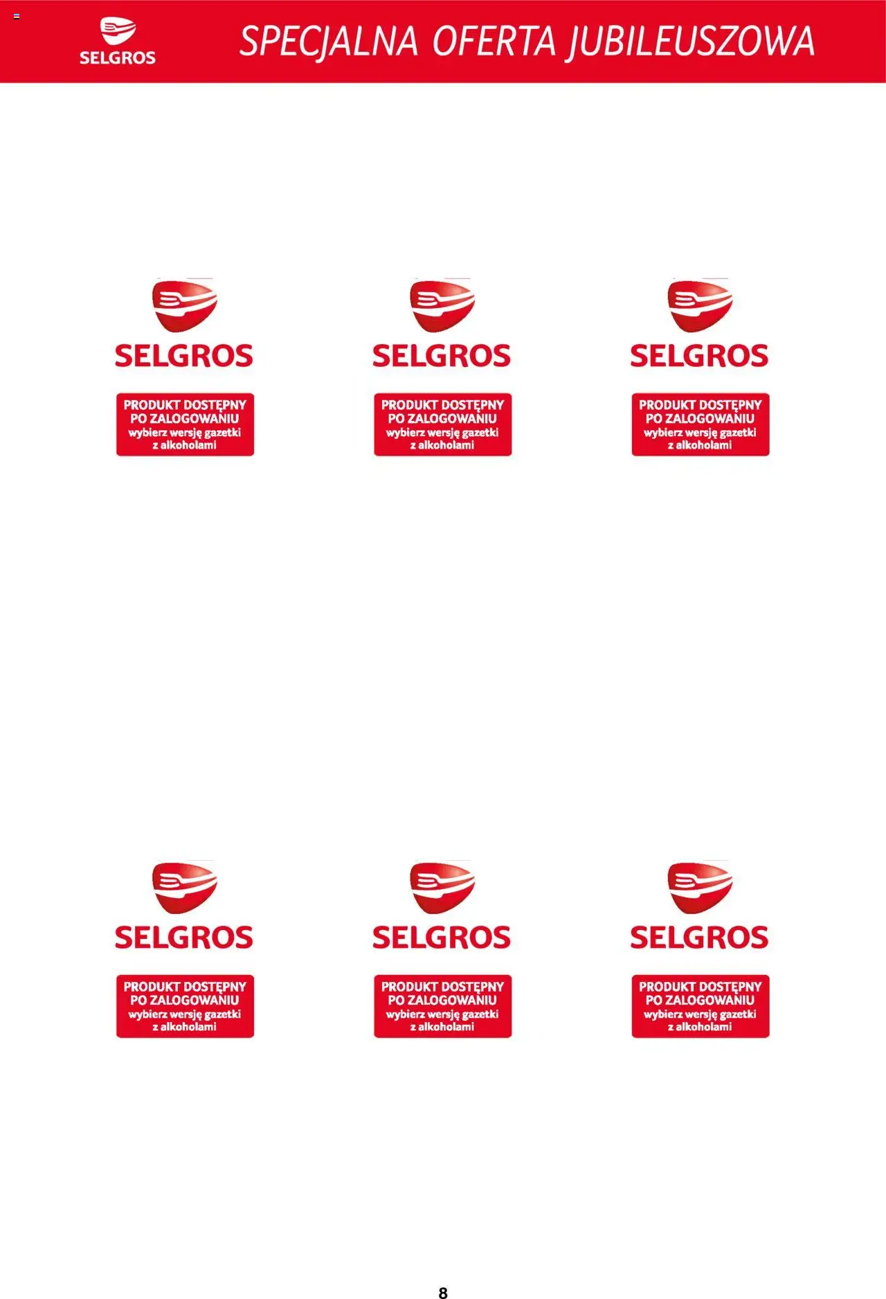 Selgros cash&carry Gazetka - Specjalna oferta jubileuszowa od 14.08.2025 | Strona: 8
