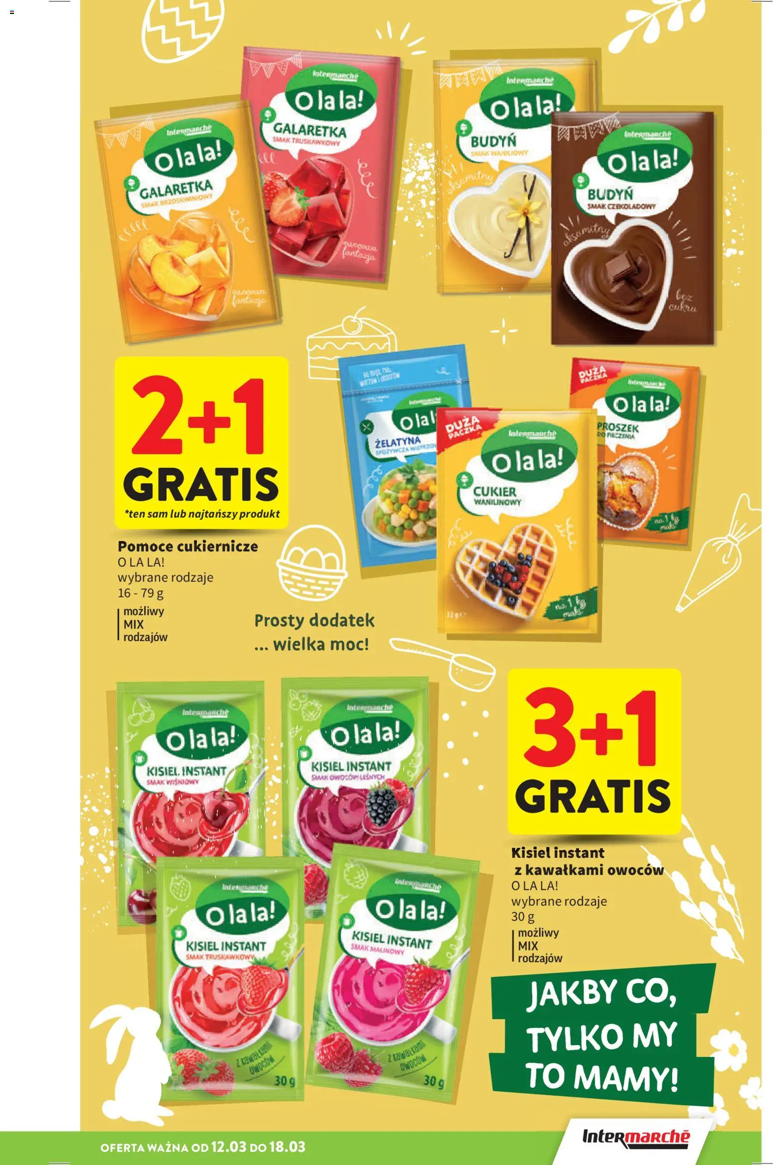Intermarche gazetka od 12.03.2026 | Strona: 35 | Produkty: Galaretka, Żelatyna, Cukier wanilinowy, Cukier