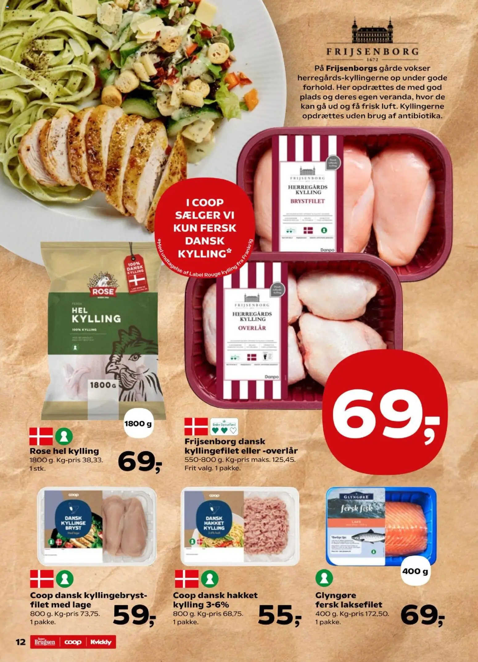 Super Brugsen tilbudsavis – gyldig fra 06.03.2026 | Side: 12 | Produkter: Fisk