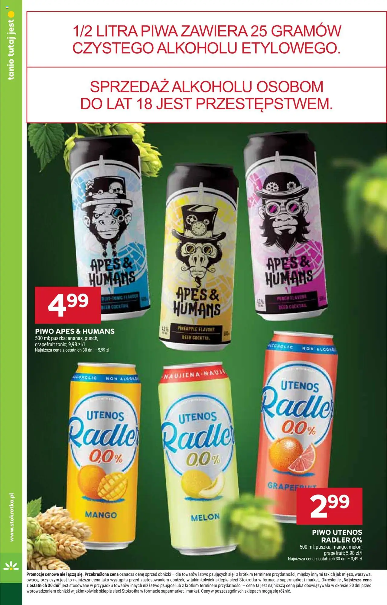 Stokrotka Gazetka od 07.08.2025 | Strona: 30 | Produkty: Mango, Melon, Stokrotka, Piwo