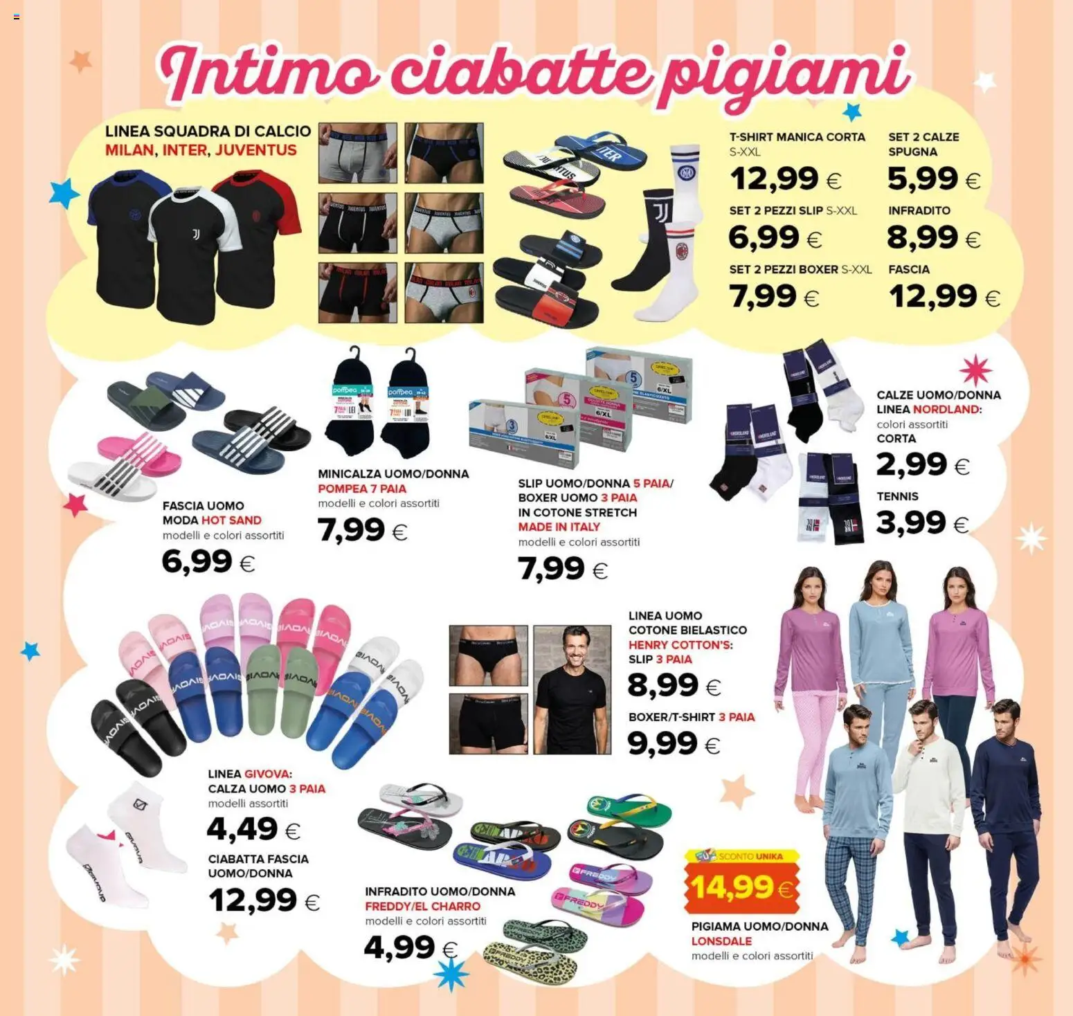 Volantino Oasi del 23.04.2026 | Pagina: 29 | Prodotti: Spugna, Boxer, Ciabatte, Infradito