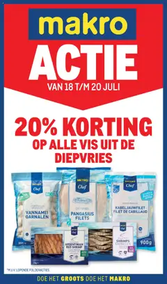 Makro - Actie vis - Voorbeeld van een folder van Makro, geldig van 18.07.2025