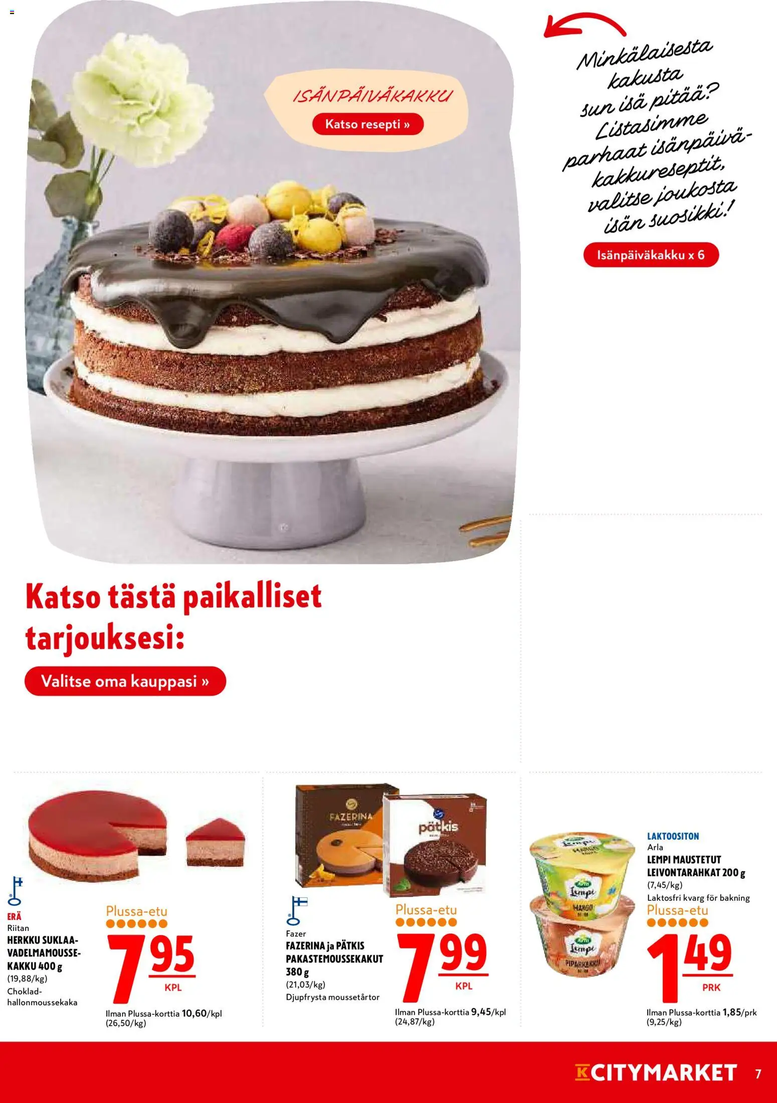 K-Citymarket tarjoukset – voimassa 06.11.2025 alkaen | Sivu: 7 | Tuotteet: Pampers, Suklaa
