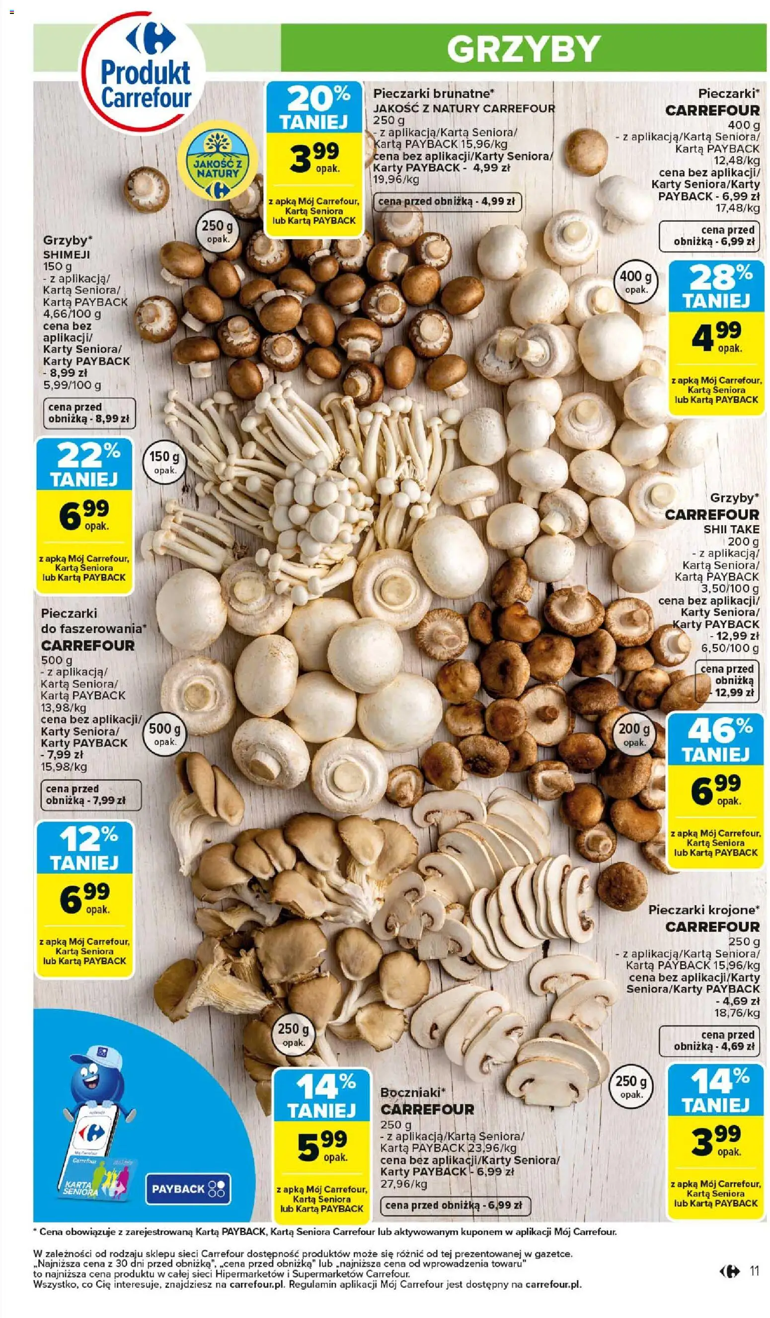 Carrefour Gazetka od 23.02.2026 | Strona: 13 | Produkty: Karta, Pieczarki