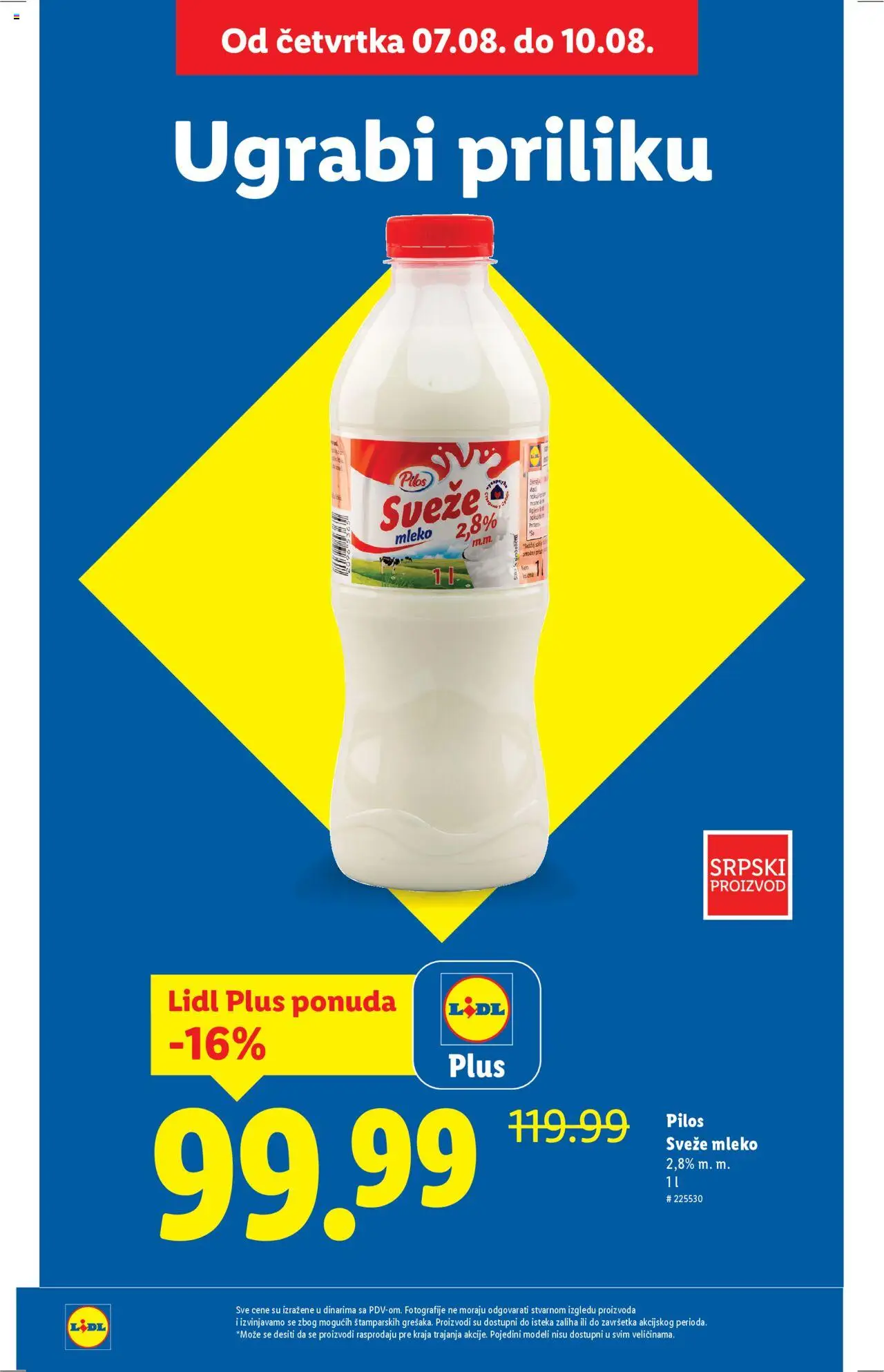 Lidl katalog - važi od 07.08.2025 | Strana: 4 | Proizvode: Sveže mleko, Mleko