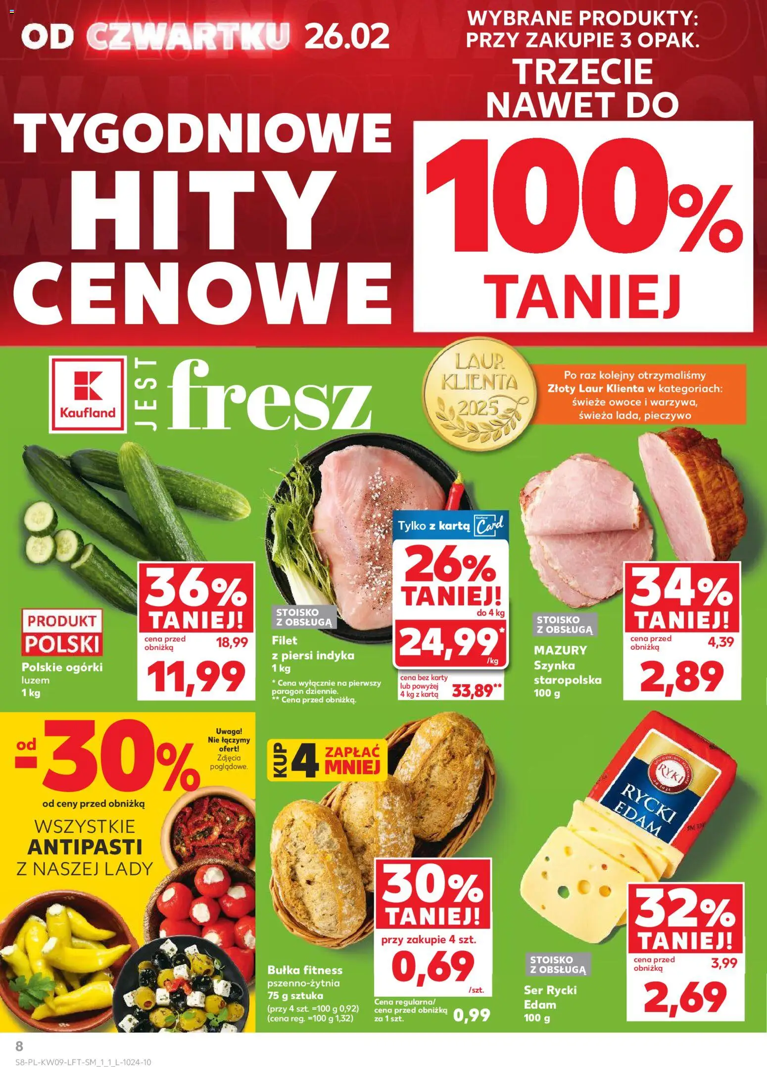 Kaufland Polsko leták od 26.02.2026 | Strana: 8 | Produkty: Filet, Karty