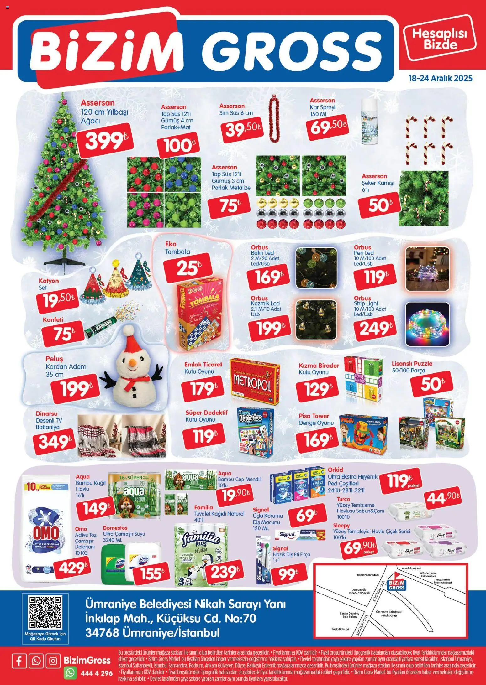 Bizim Toptan - Bizim Gross Fırsat Bülteni - 18.12.2025 tarihinden itibaren geçerlidir | Sayfa: 4 | Ürünler: Kutu, Balık, TV, Tuvalet kağıdı
