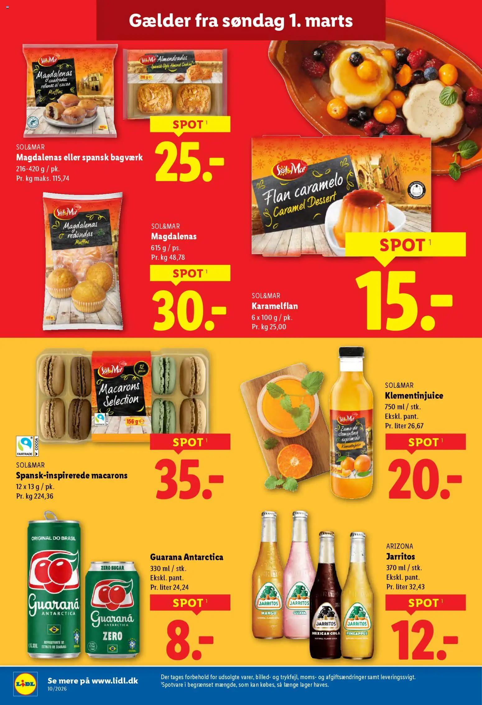 Lidl tilbudsavis – gyldig fra 01.03.2026 | Side: 14 | Produkter: Mango, Chips, Cola, Muffins
