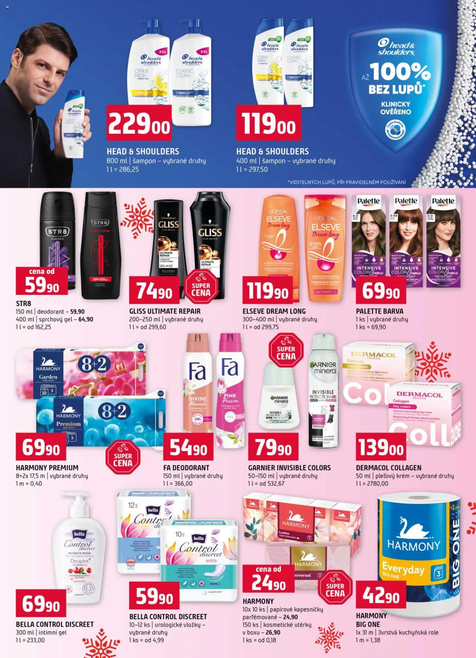 Terno leták - Hradec Králové od 17.12.2025 | Strana: 14 | Produkty: Sprchový gel, Utěrky, Papírové kapesníčky, Crema